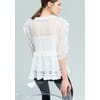 Blouse With Ruffles And Self-Tie Closure Fracomina