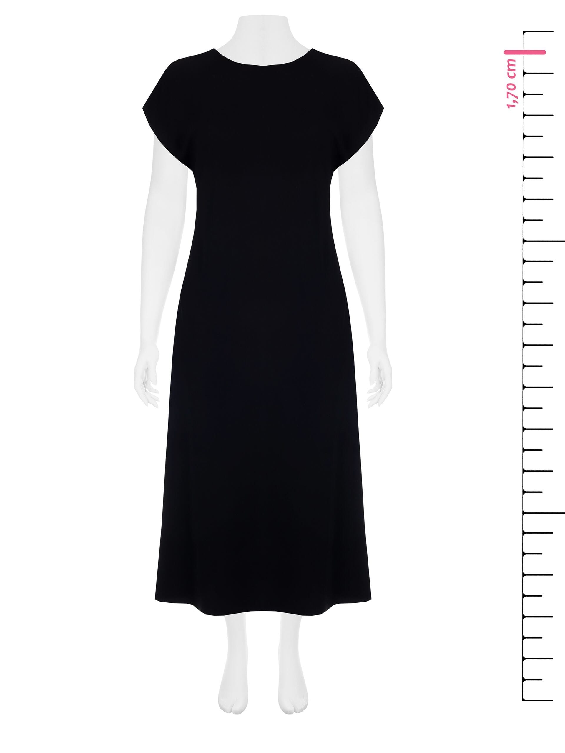 Abito Lungo Scivolato In Tessuto Fluido Con Scollo A V Dietro Rinascimento Curvy