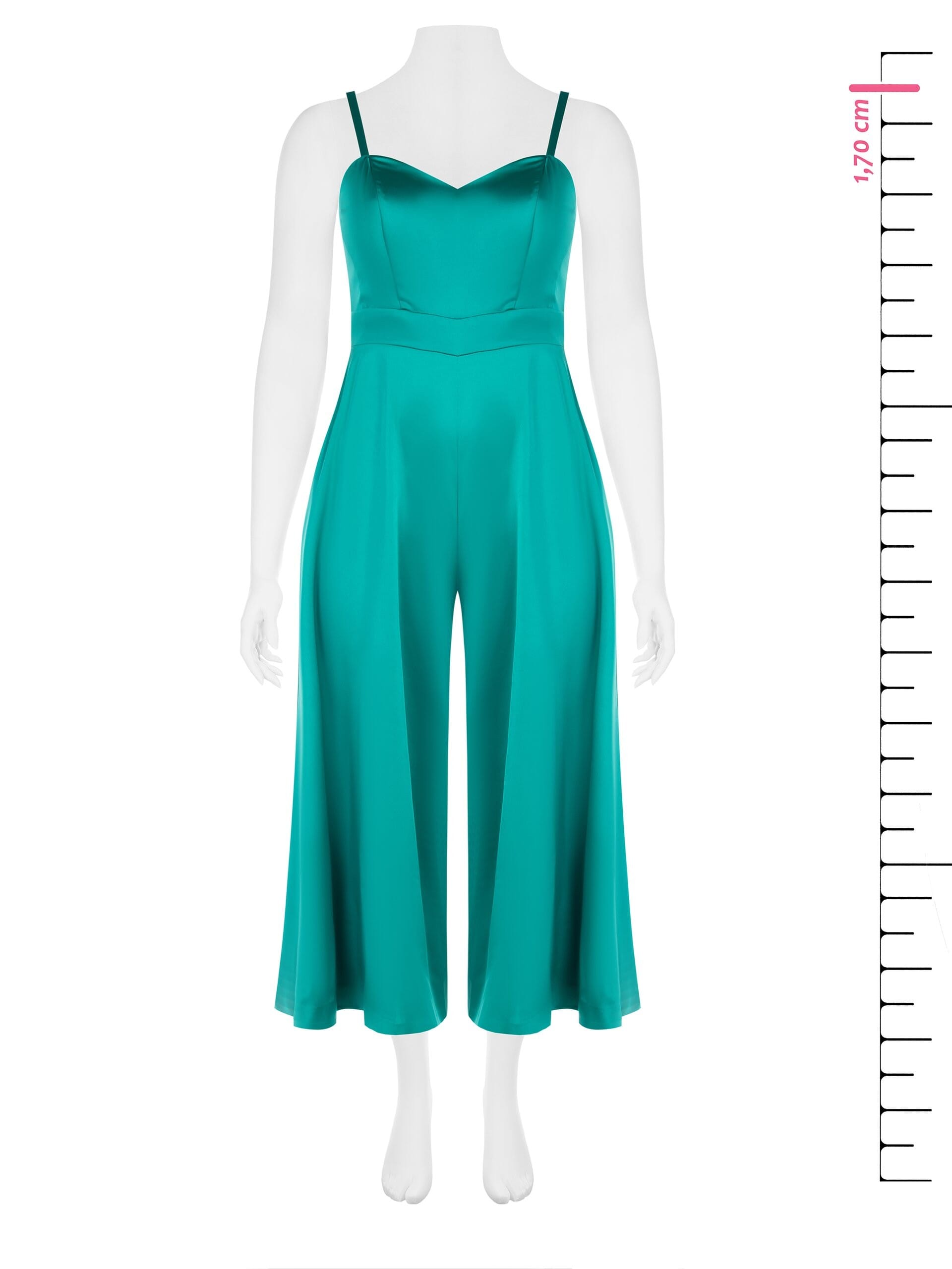 Full Suit Curvy Structured Satin Trousers With Pockets Rinascimento Curvy