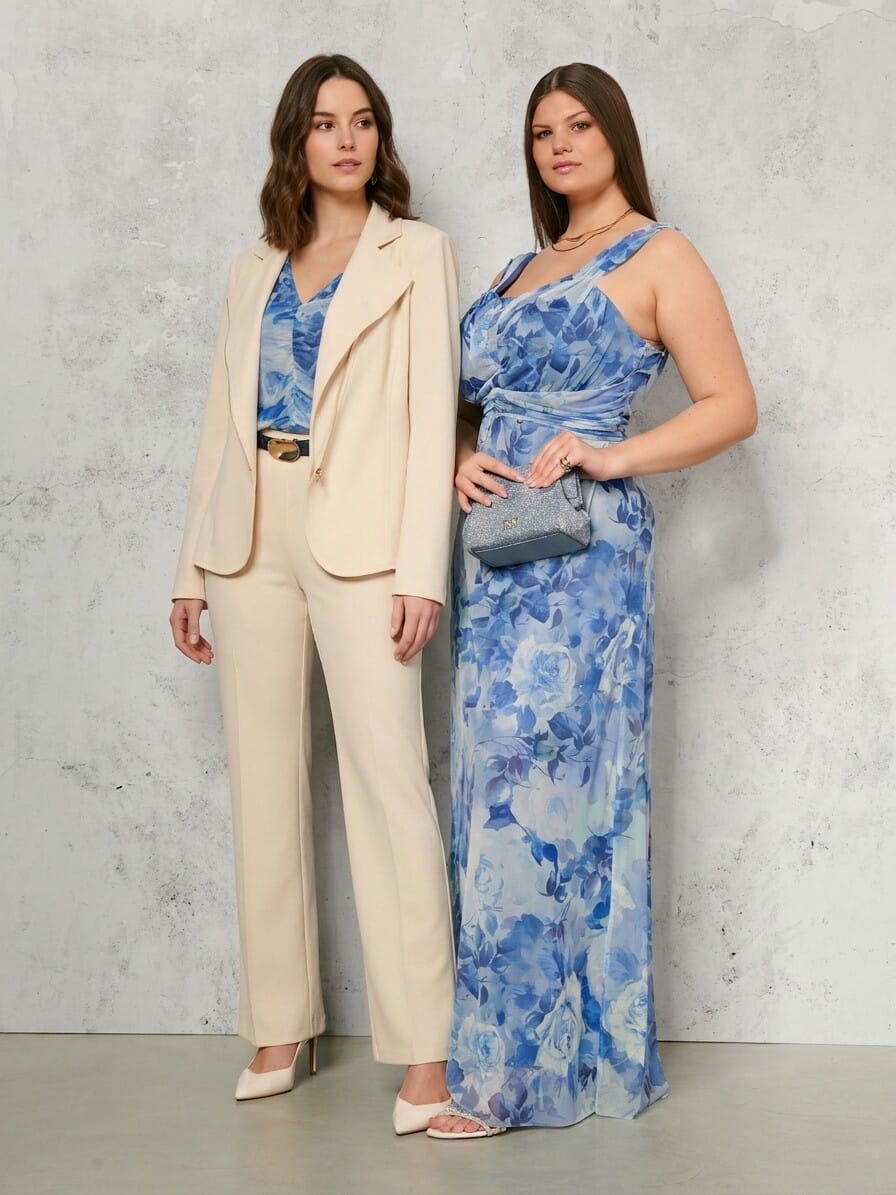 Rinascimento Curvy Top ajusté en tulle