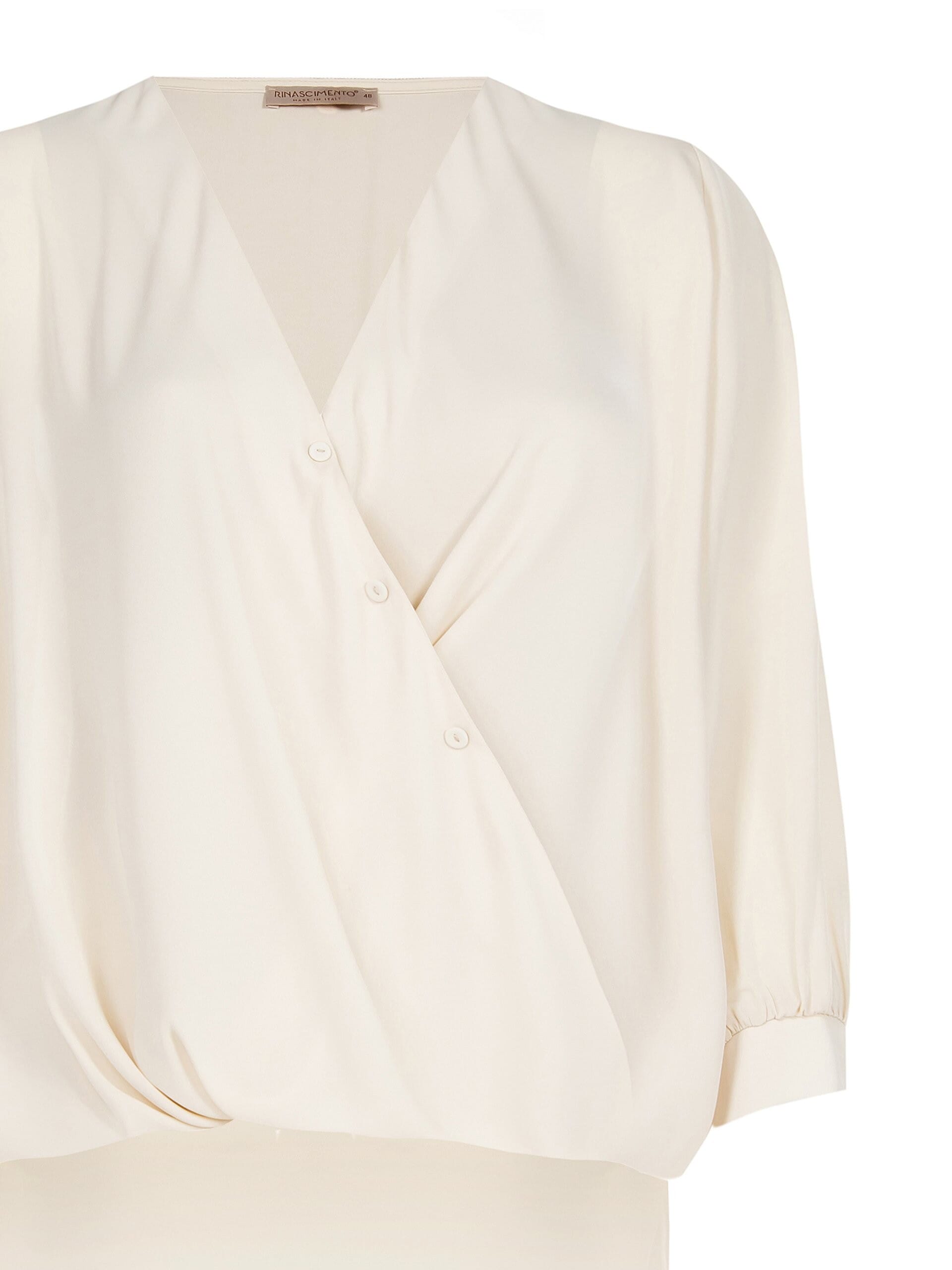 Rinascimento - Chemisier asymétrique en georgette Curvy Soft