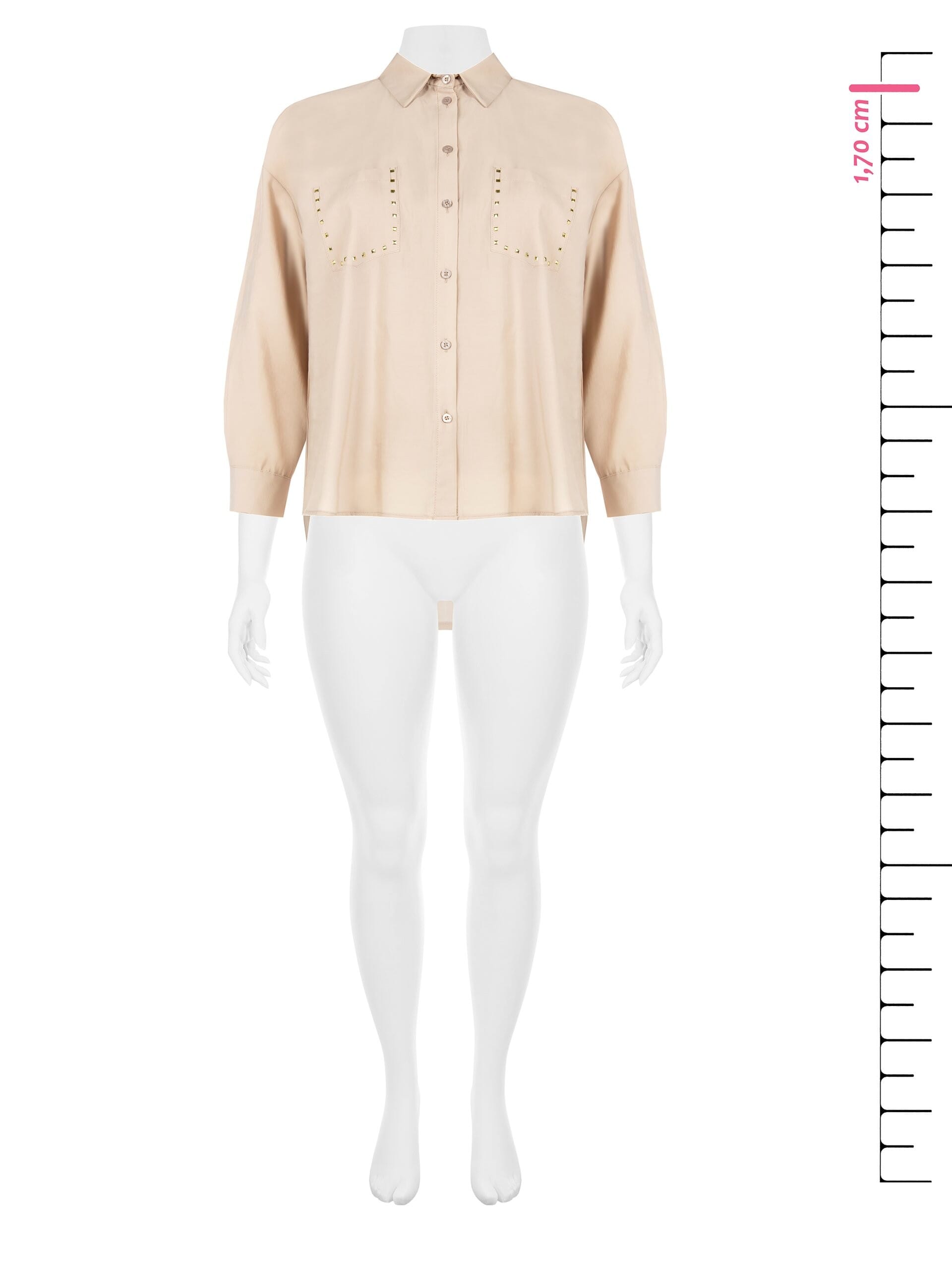 Rinascimento - Chemise cintrée avec clous