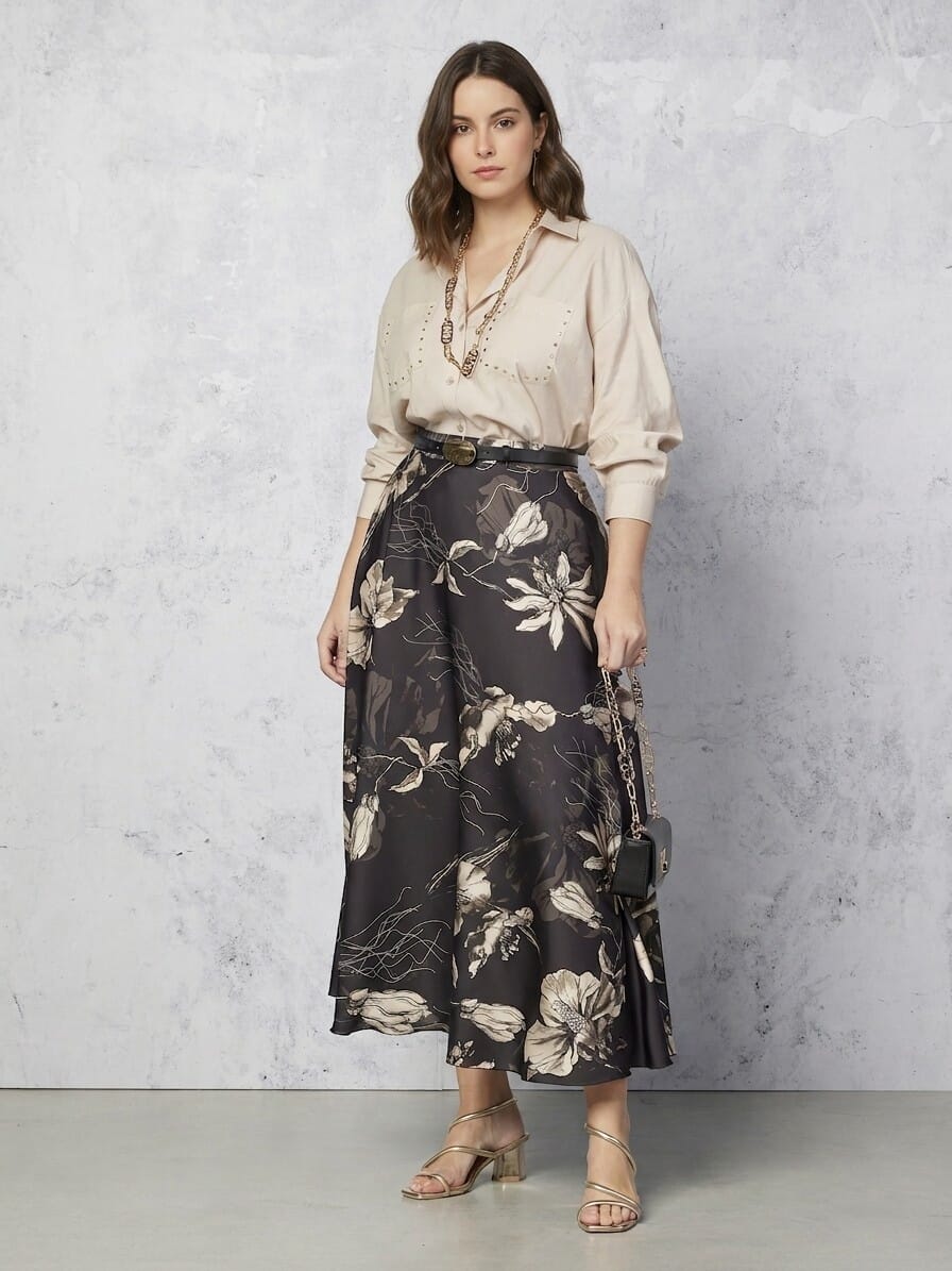 Rinascimento - Chemise cintrée avec clous