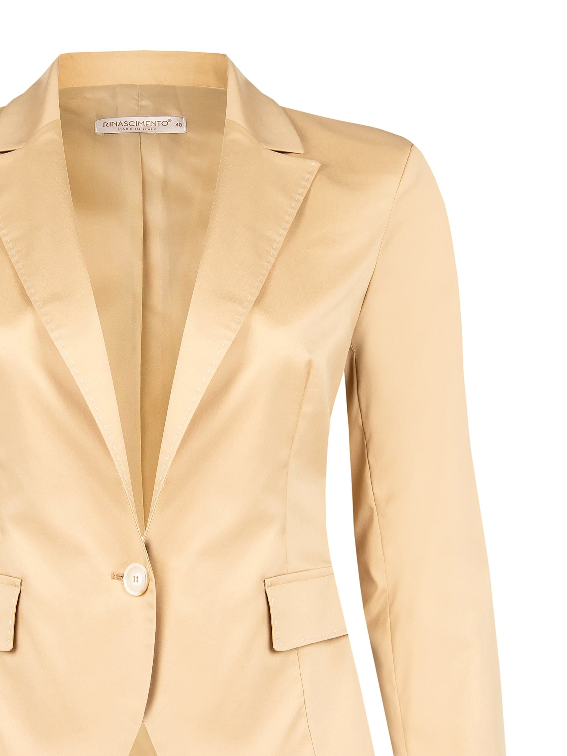 Giacca Blazer Sfiancata In Tessuto Bi-Stretch Rinascimento Curvy