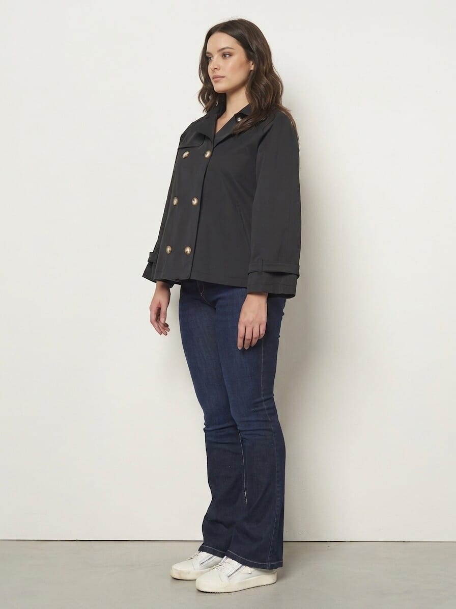 Trench-coat court Rinascimento Curvy