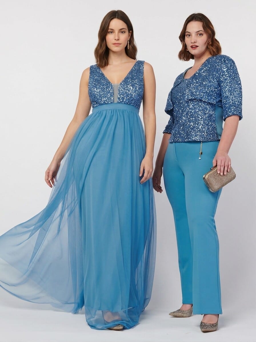 Straight Trousers With Curvy Rinascimento Pendant