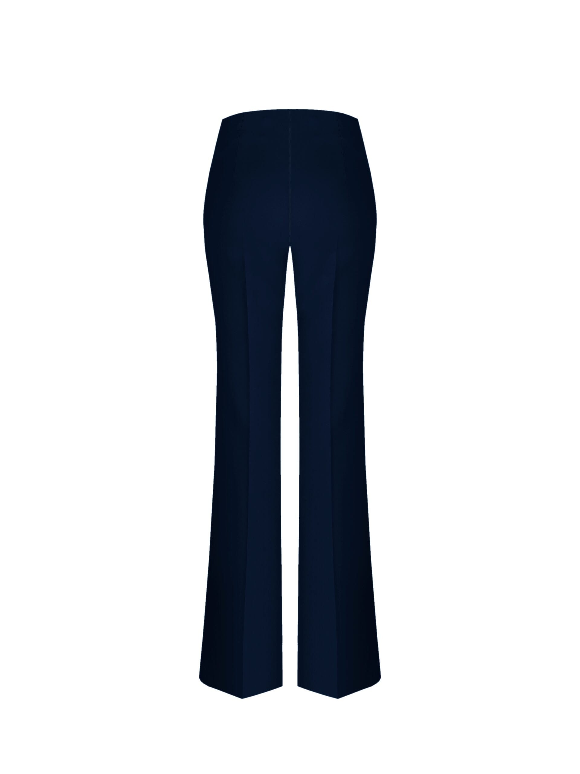 Pantaloni Palazzo In Tessuto Tecnico Con Zip Sul Fianco Rinascimento