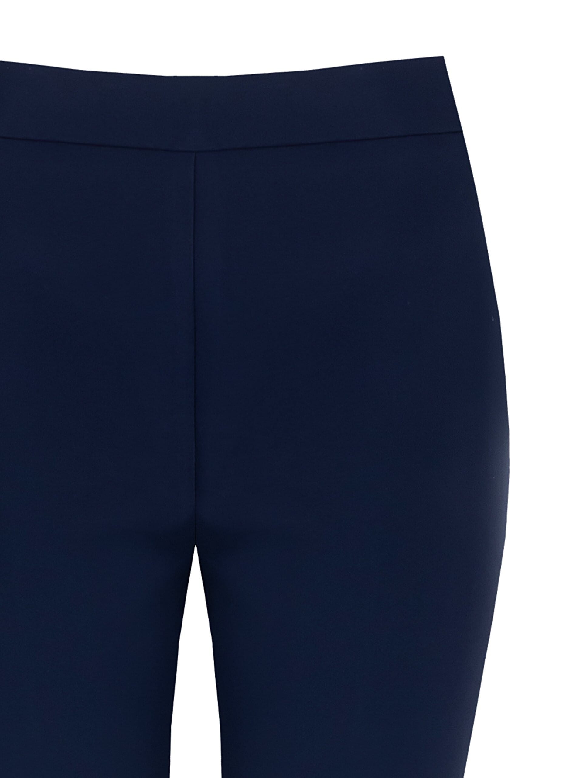 Pantalon évasé en tissu technique avec fermeture éclair sur la hanche Rinascimento