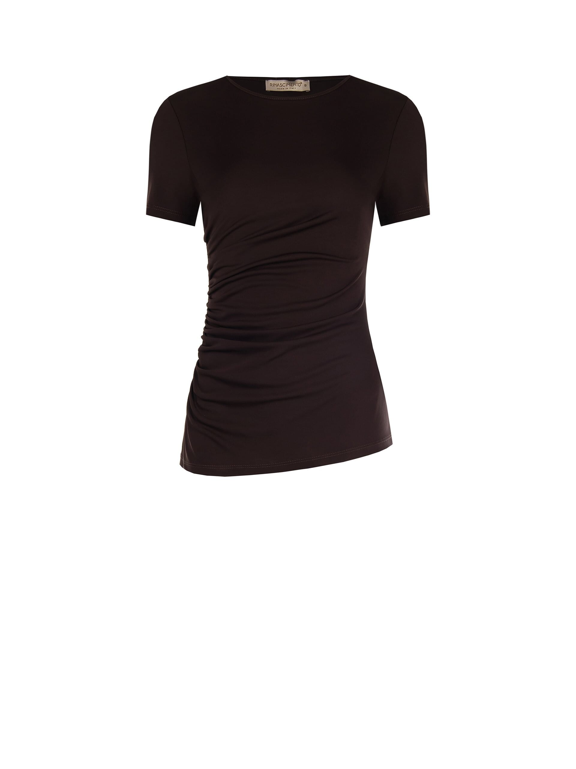 Stretch Blouse With Side Draping Rinascimento