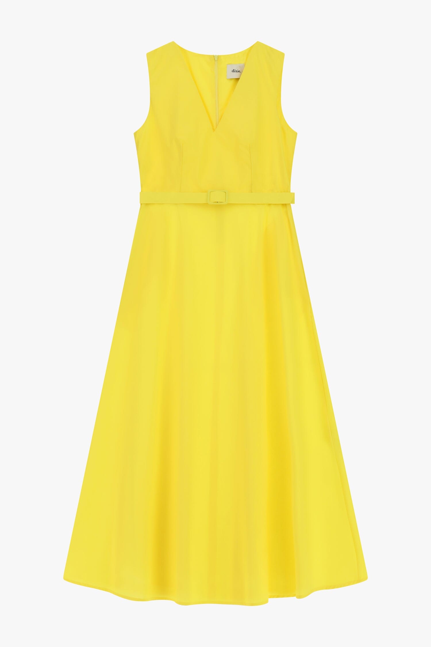 Abito Midi Svasato Con Scollo A V E Cintura Dixie