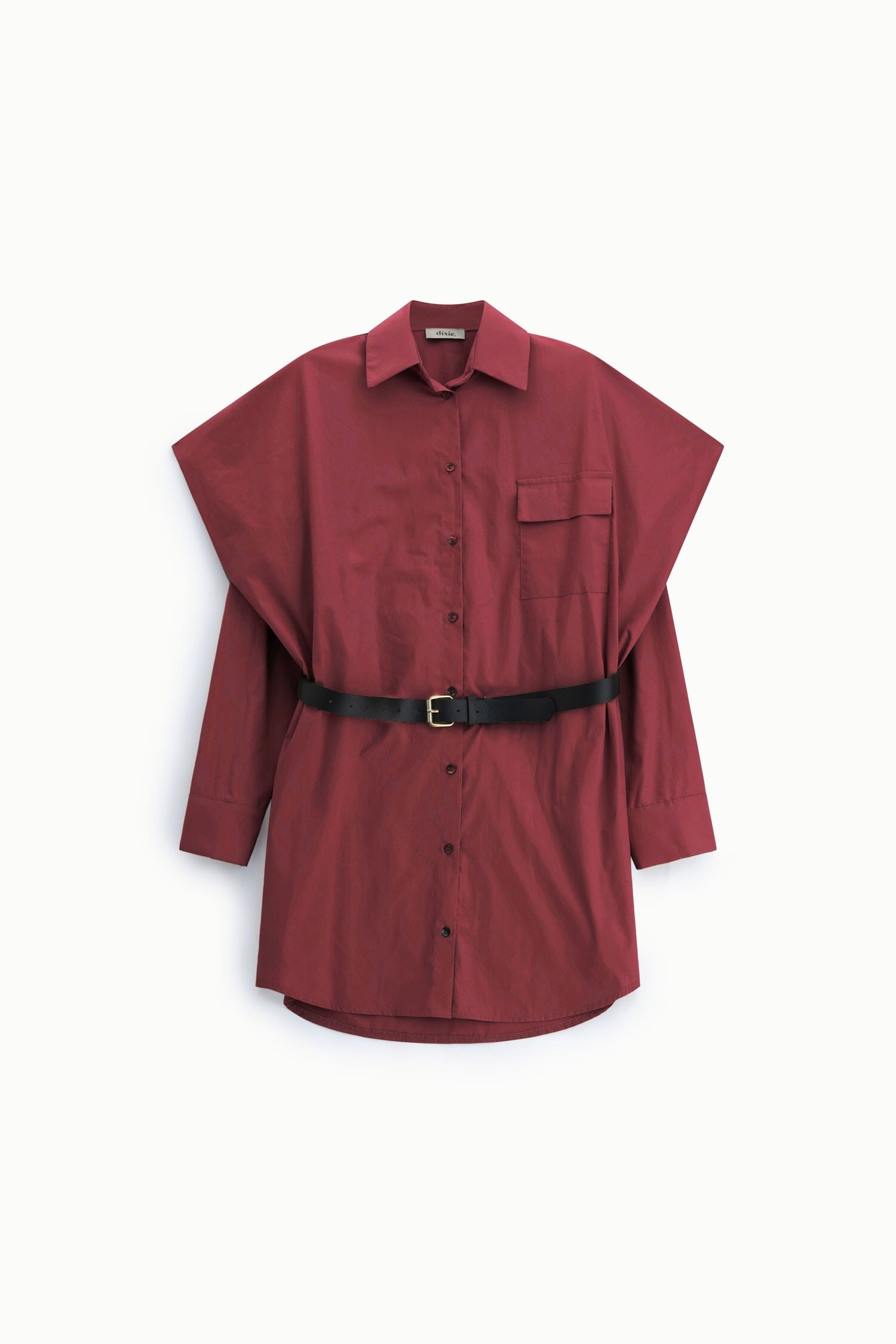 Over Robe chemise avec ceinture et poche Dixie