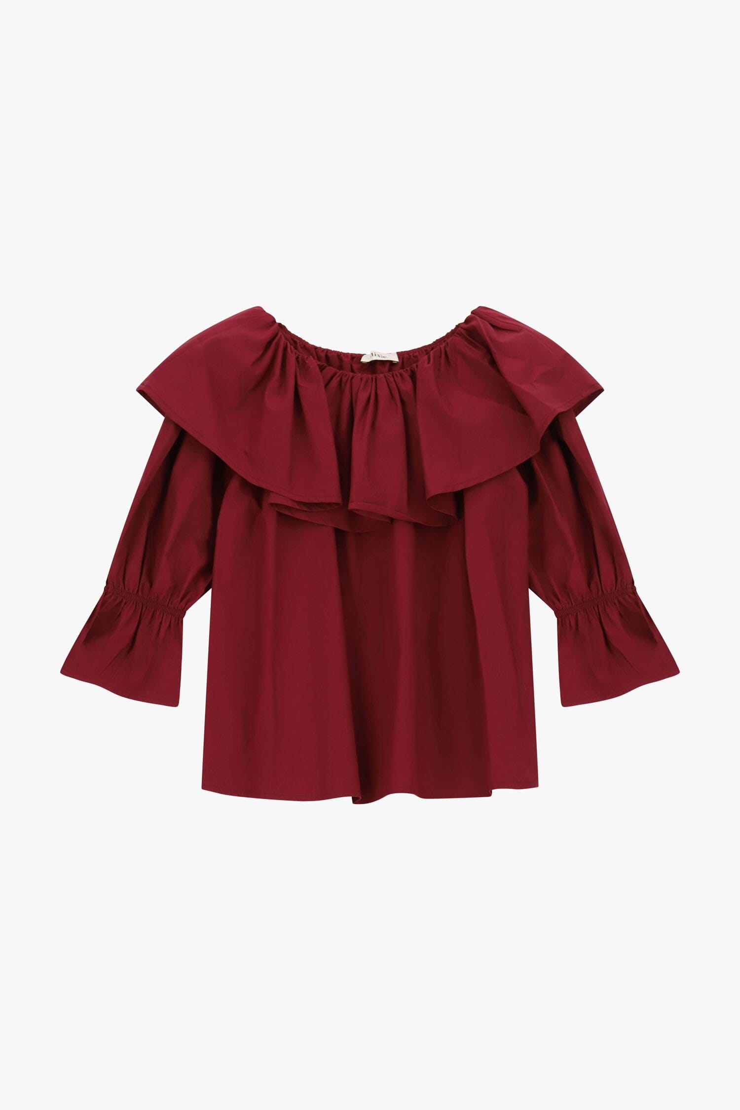 Dixie - Chemise à manches 3/4 évasées et col bardot