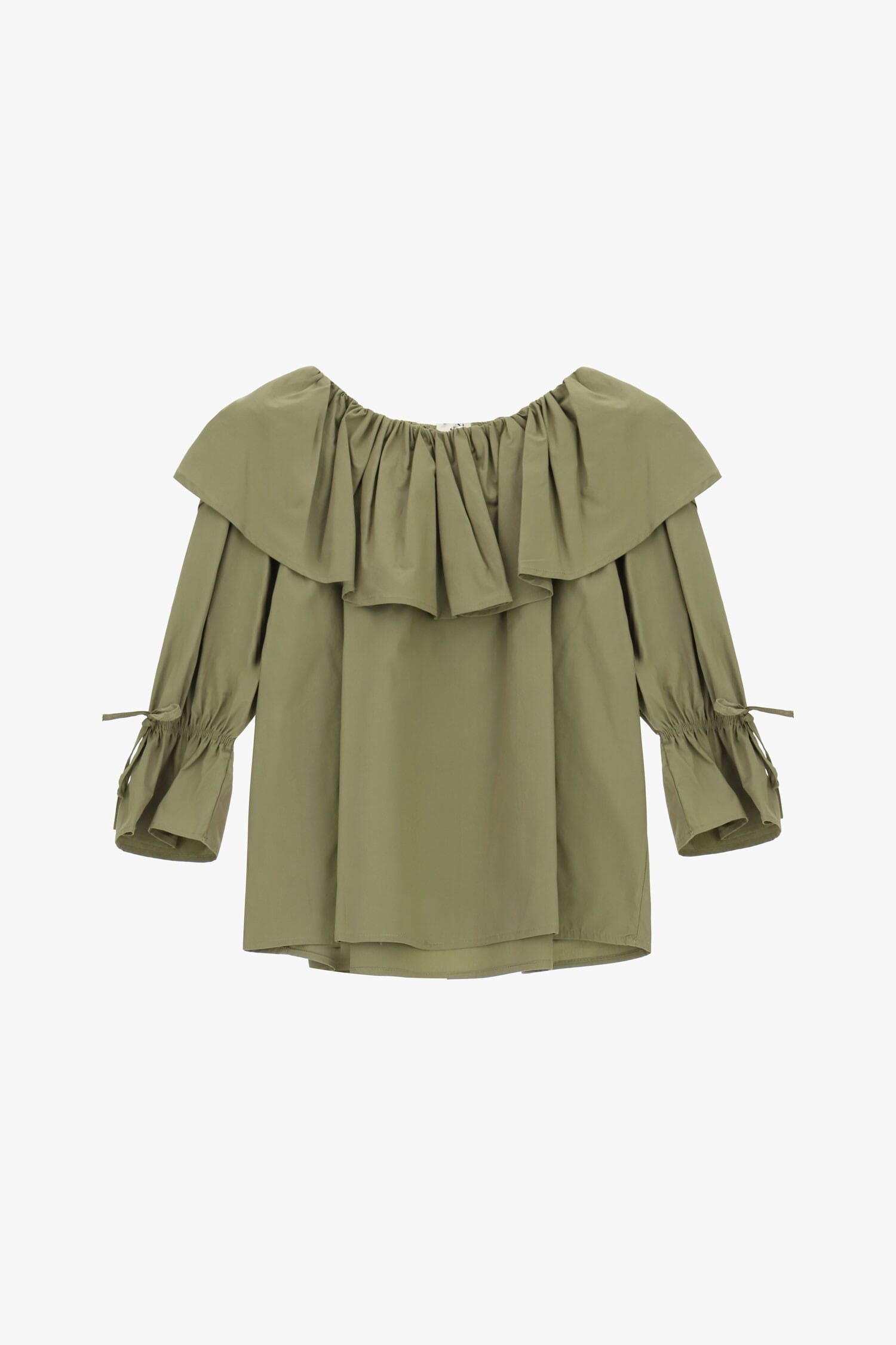 Dixie - Chemise à manches 3/4 évasées et col bardot