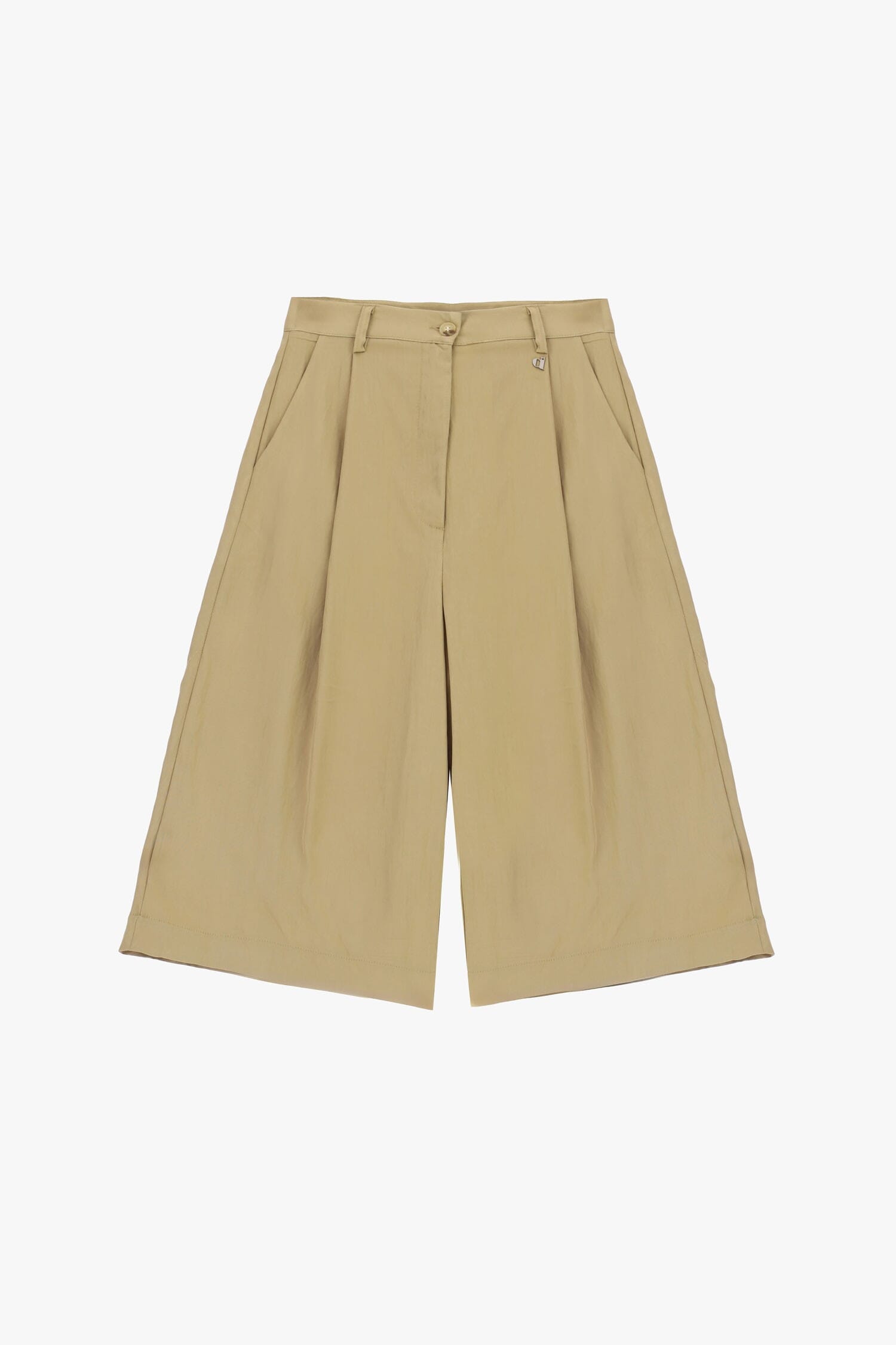Bermuda Shorts High Waist Pinces Side Pockets Dixie