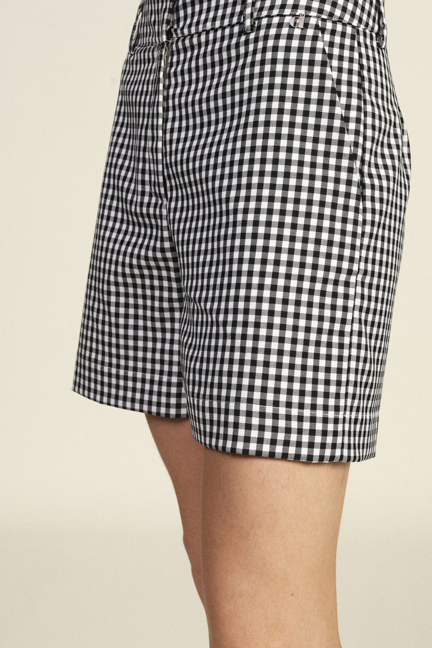 Checkered Shorts Regular Fit Medium Waist Dixie