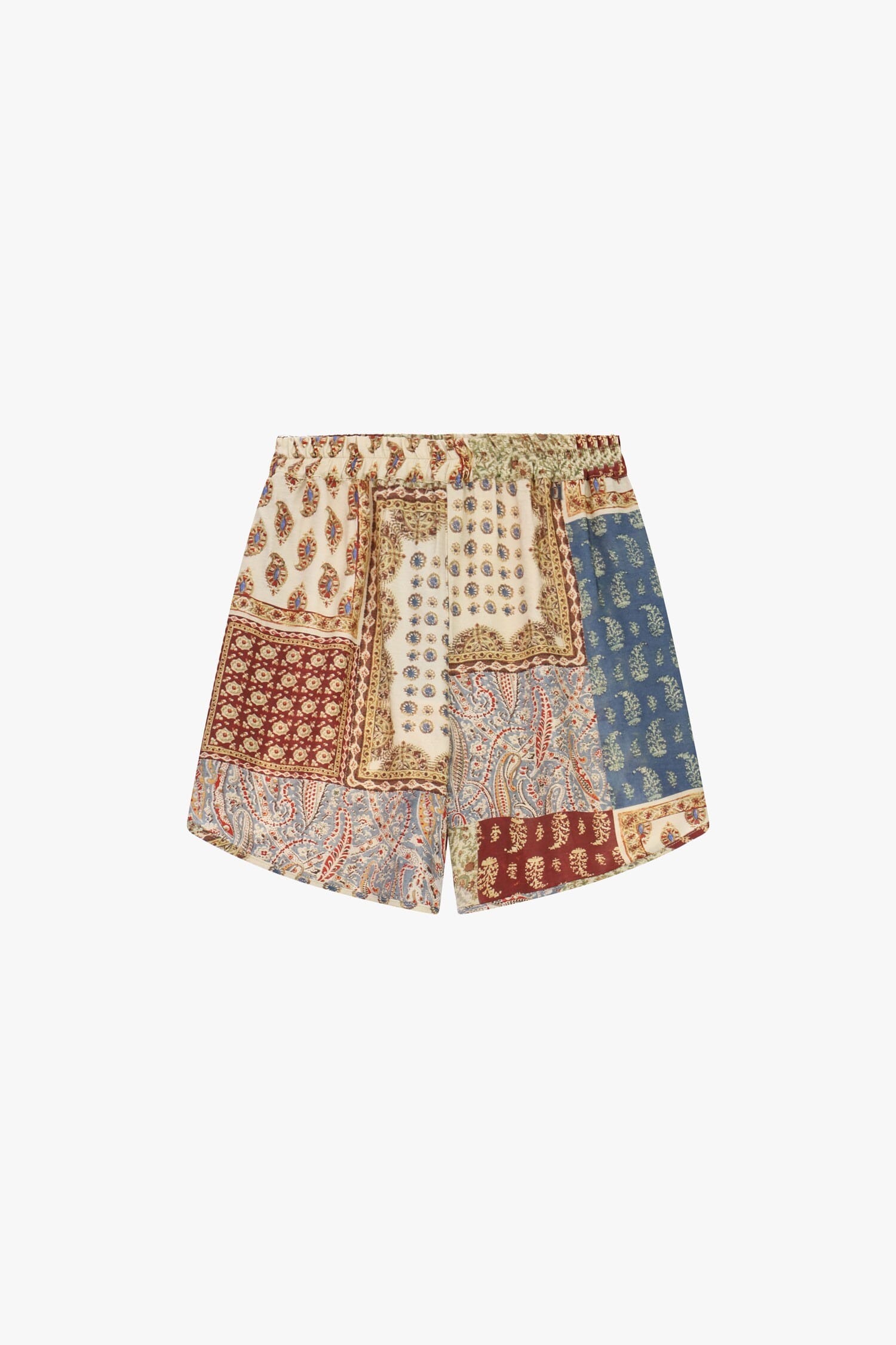 Regular-Fit Shorts With Dixie Paisley Patchwork Print