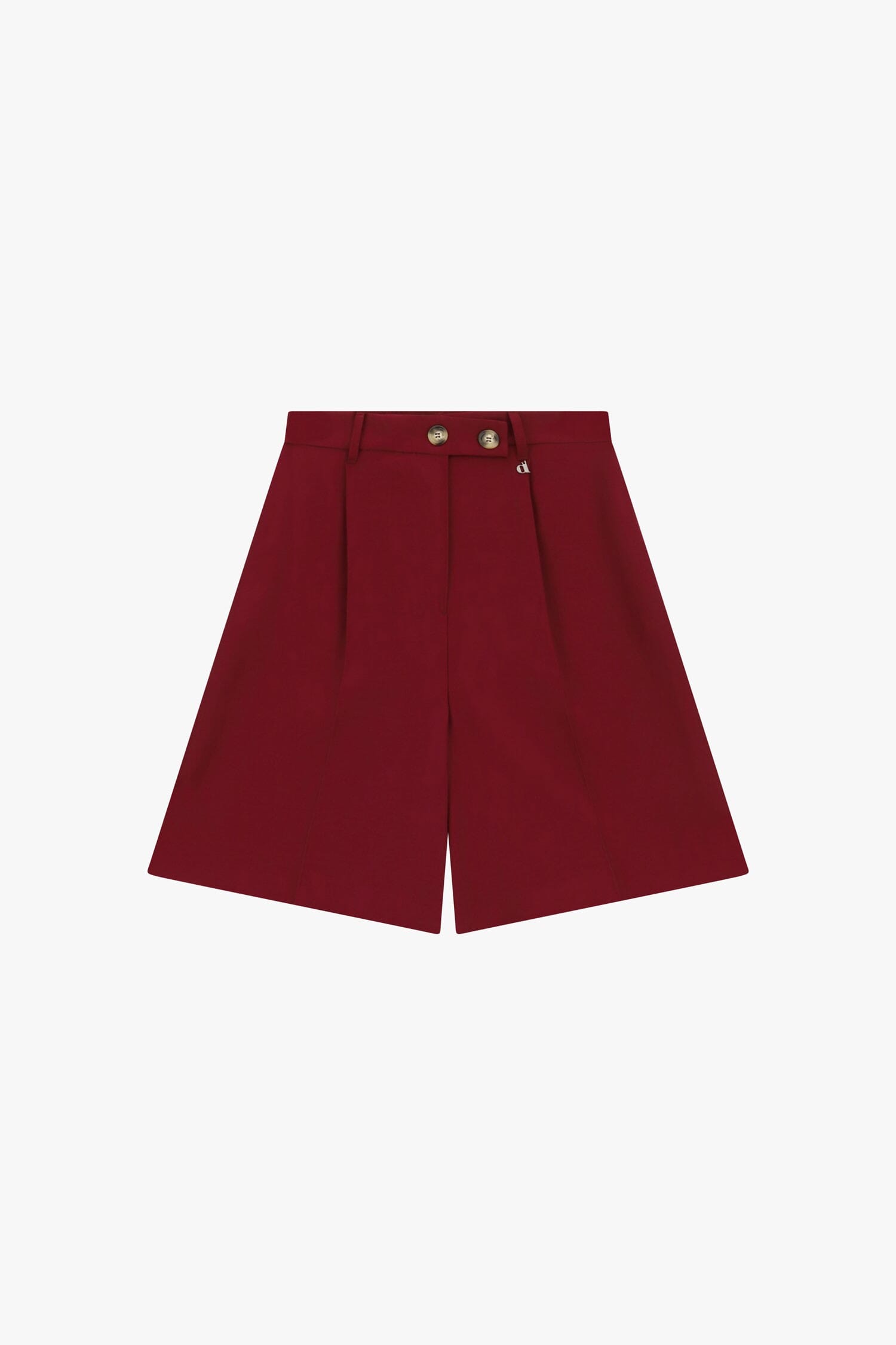 High Waisted Shorts With Pince And Double Button Dixie
