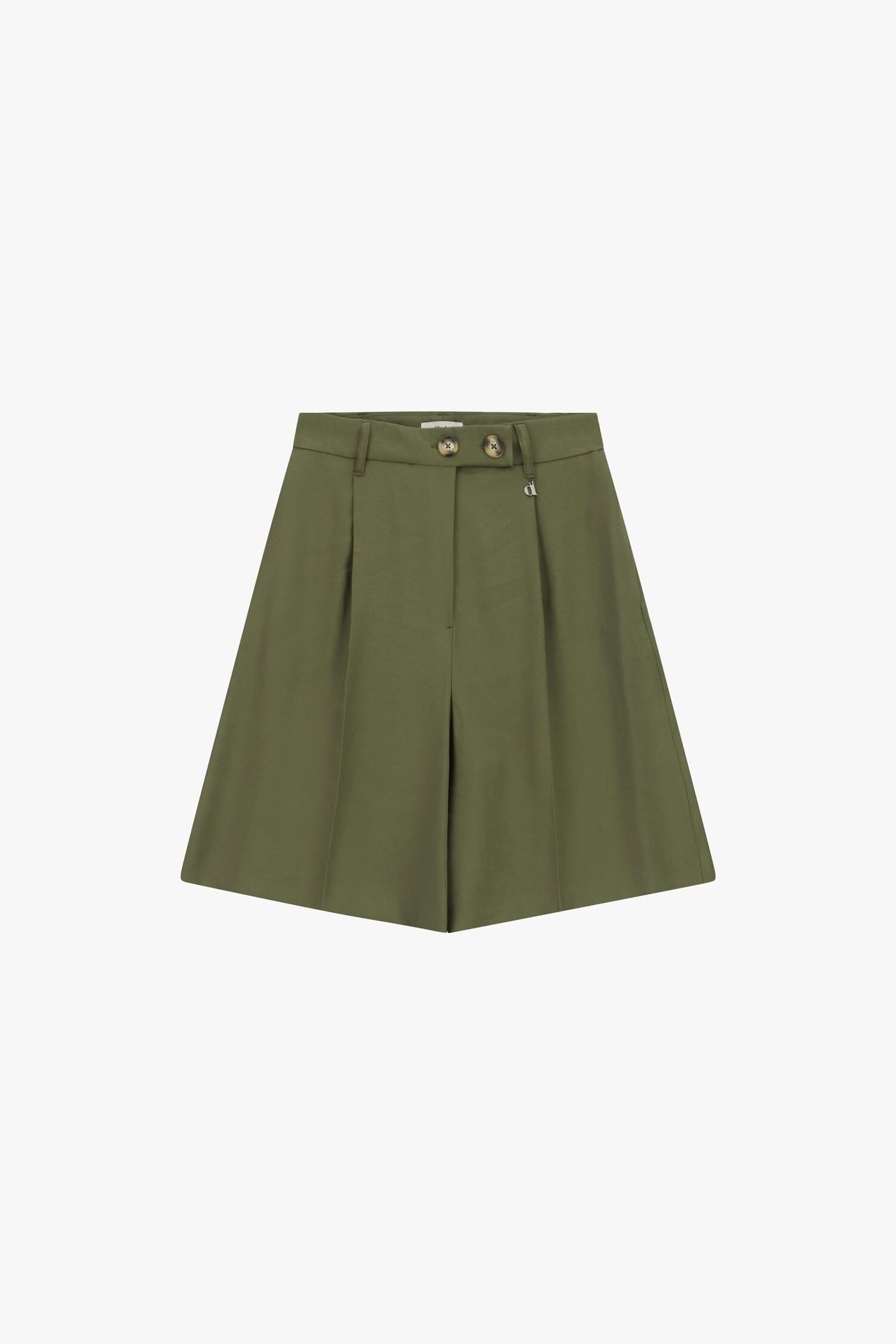 High Waisted Shorts With Pince And Double Button Dixie