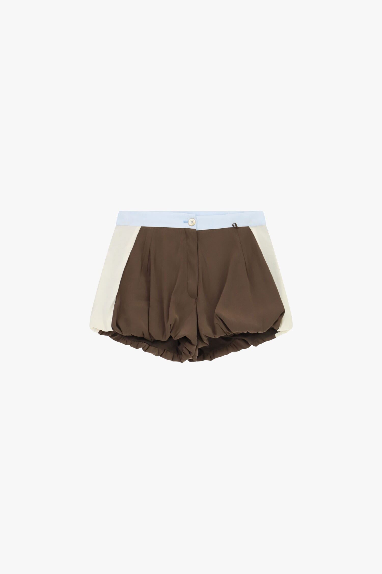 Hot Pants Shorts with Contrast Waist and Dixie Curled Bottom