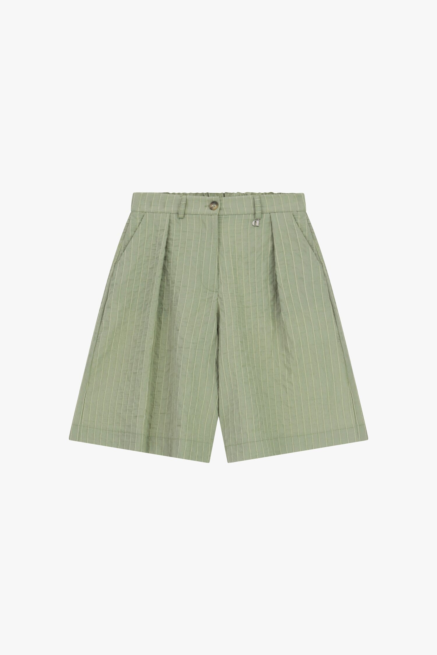 Striped Shorts With Darts And Side Pockets Dixie
