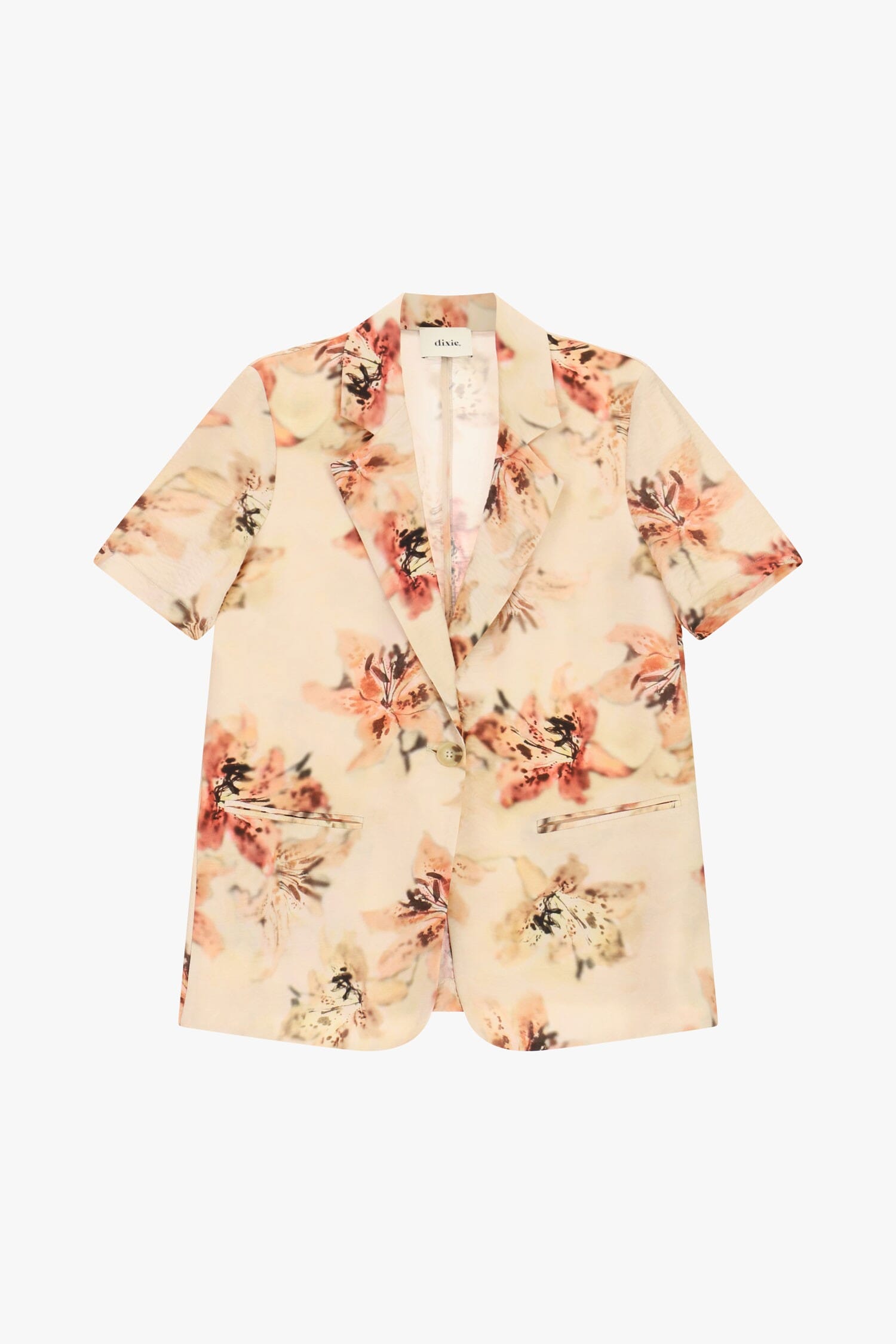 Blazer fantaisie floral à manches courtes Dixie
