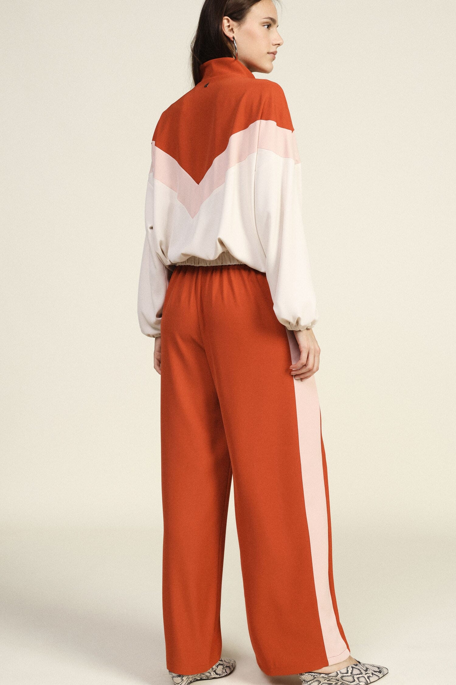 Dixie High Waist Colour Block Palace Trousers