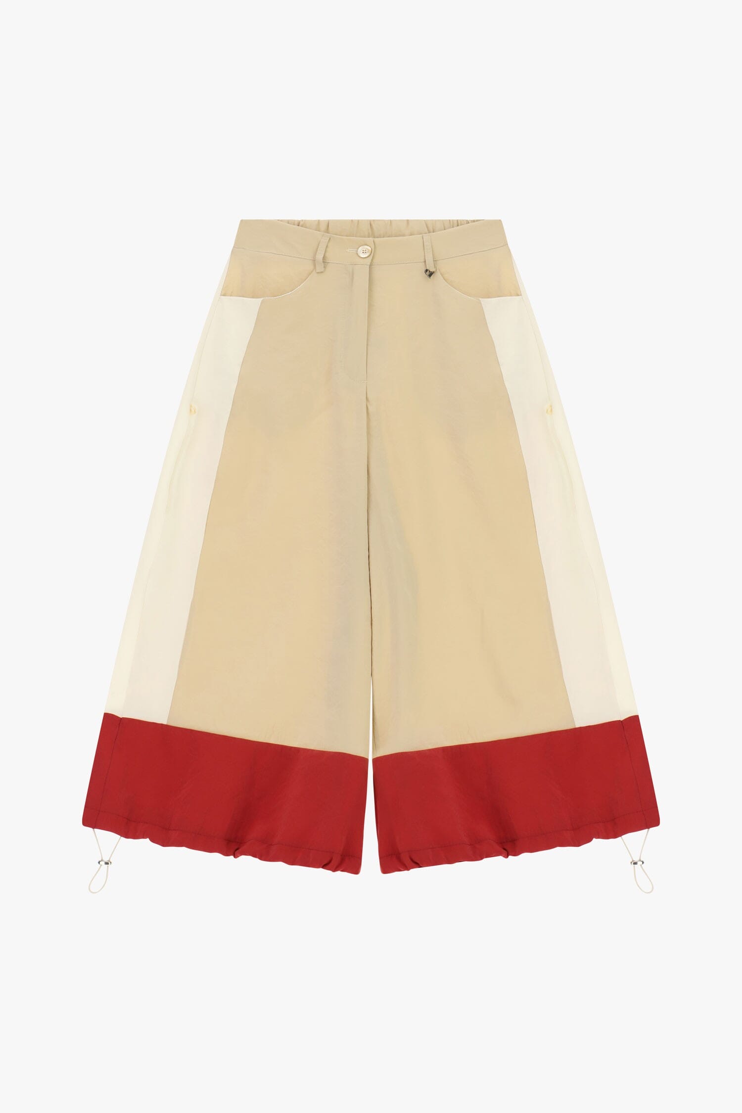 Bermuda Shorts With Colorblock Details And Drawstring Dixie