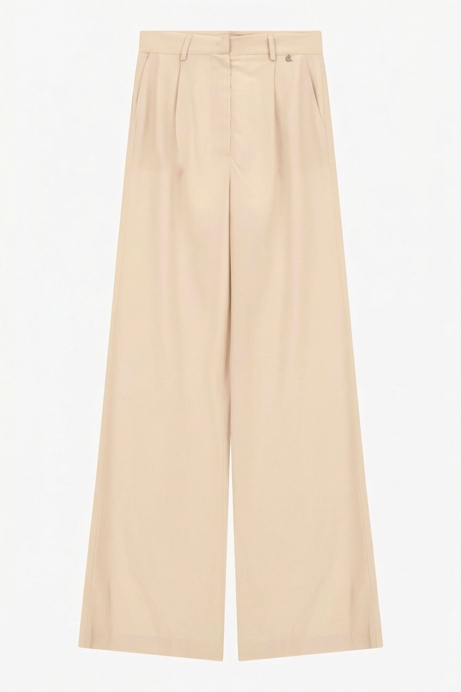 High Waisted Trousers With Wide Legs And Dixie Darts