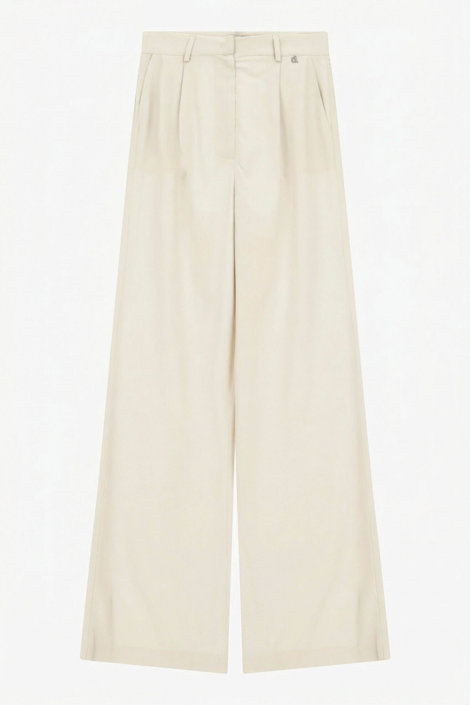 High Waisted Trousers With Wide Legs And Dixie Darts