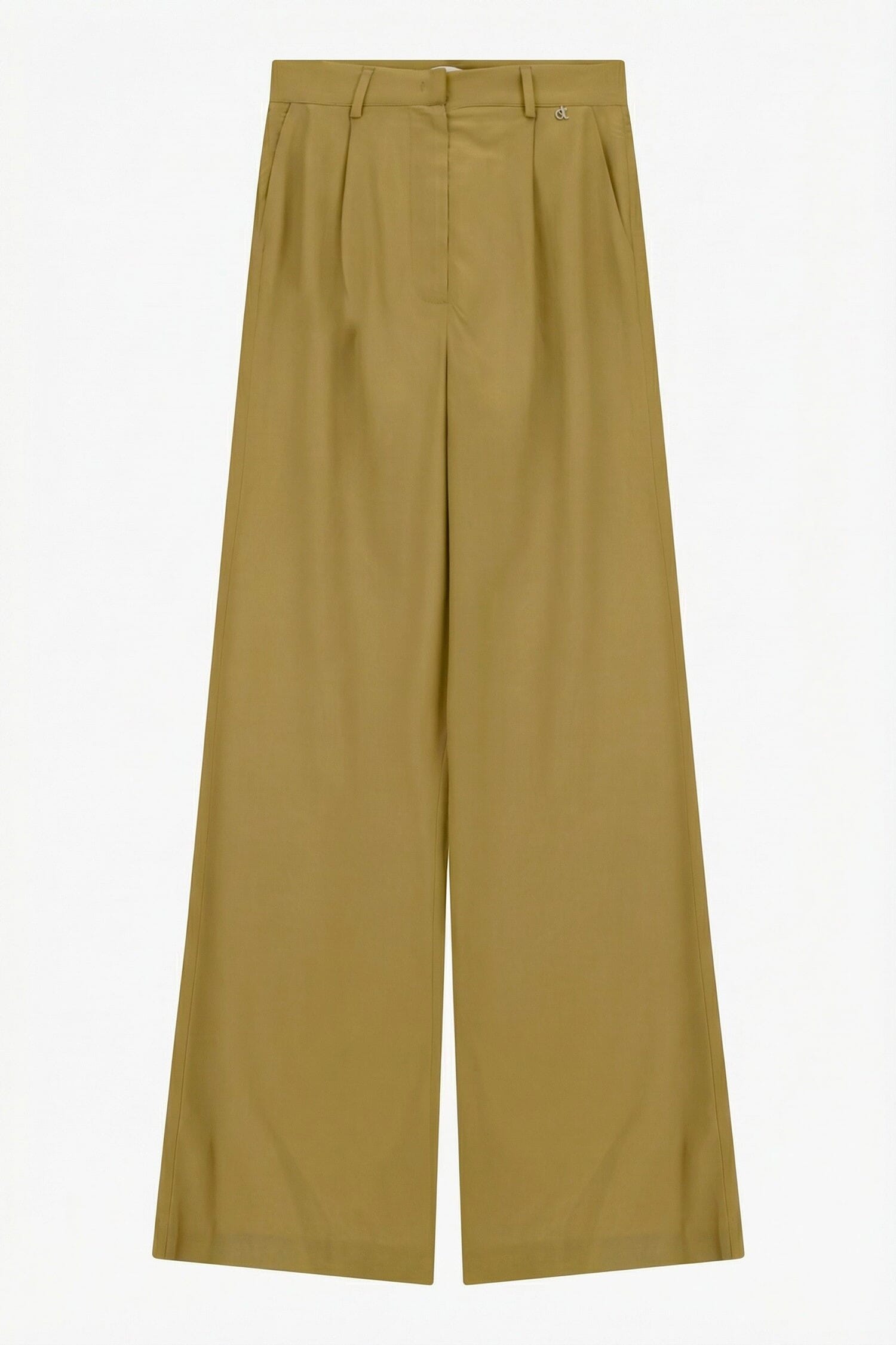 High Waisted Trousers With Wide Legs And Dixie Darts