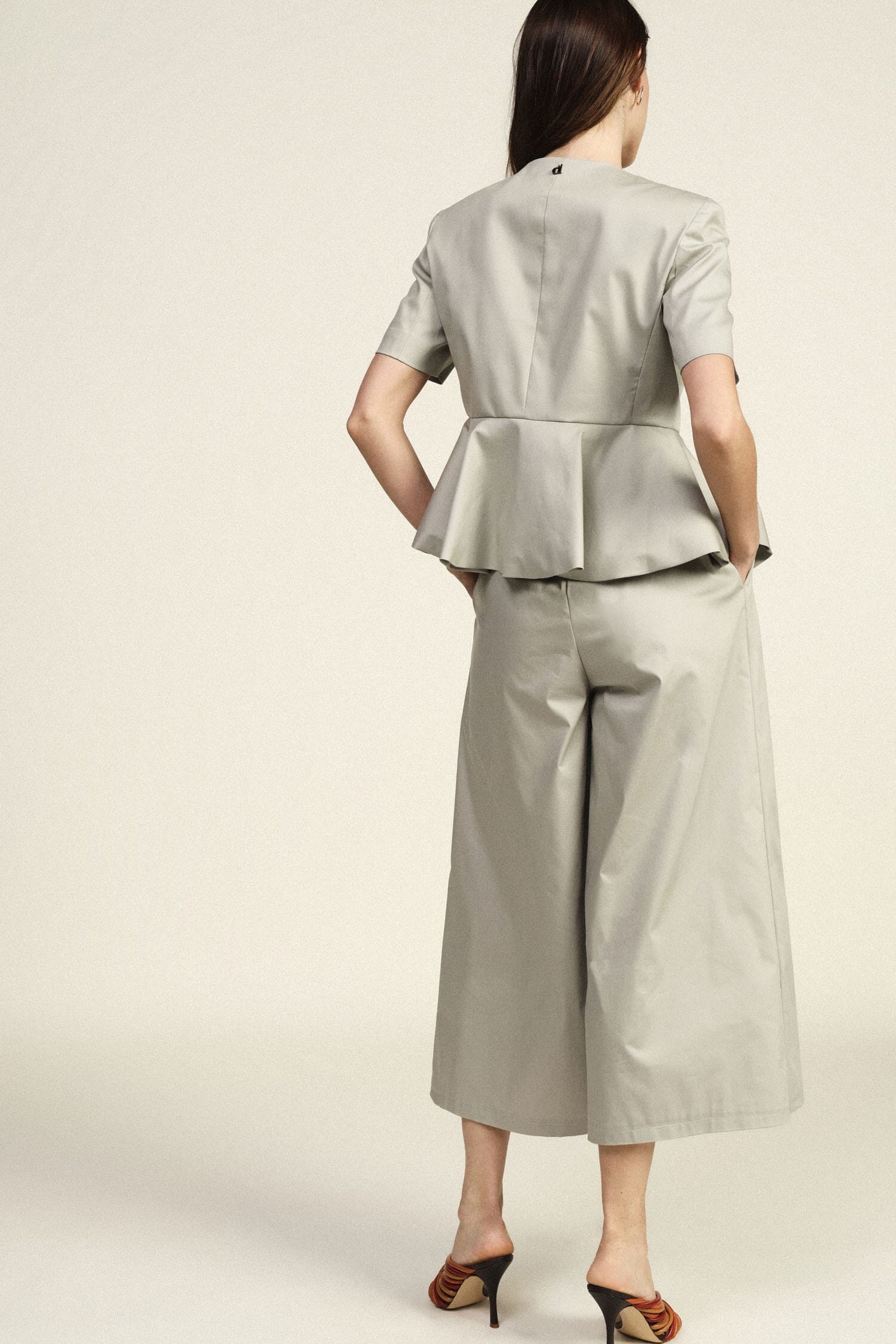 Palazzo Trousers With High Waist And Pleats Dixie