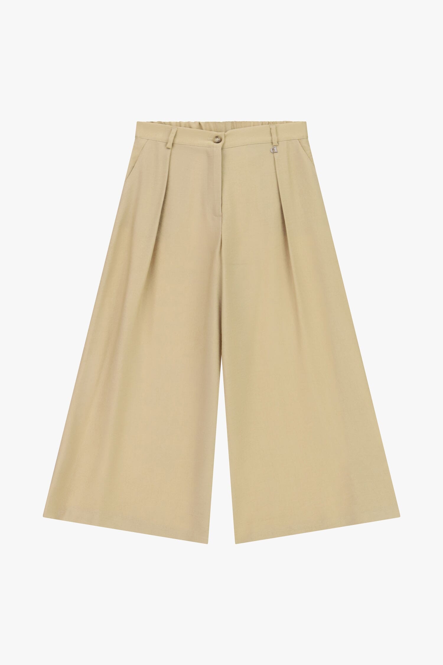 Cropped Palace Trousers With Darts And Pockets Dixie