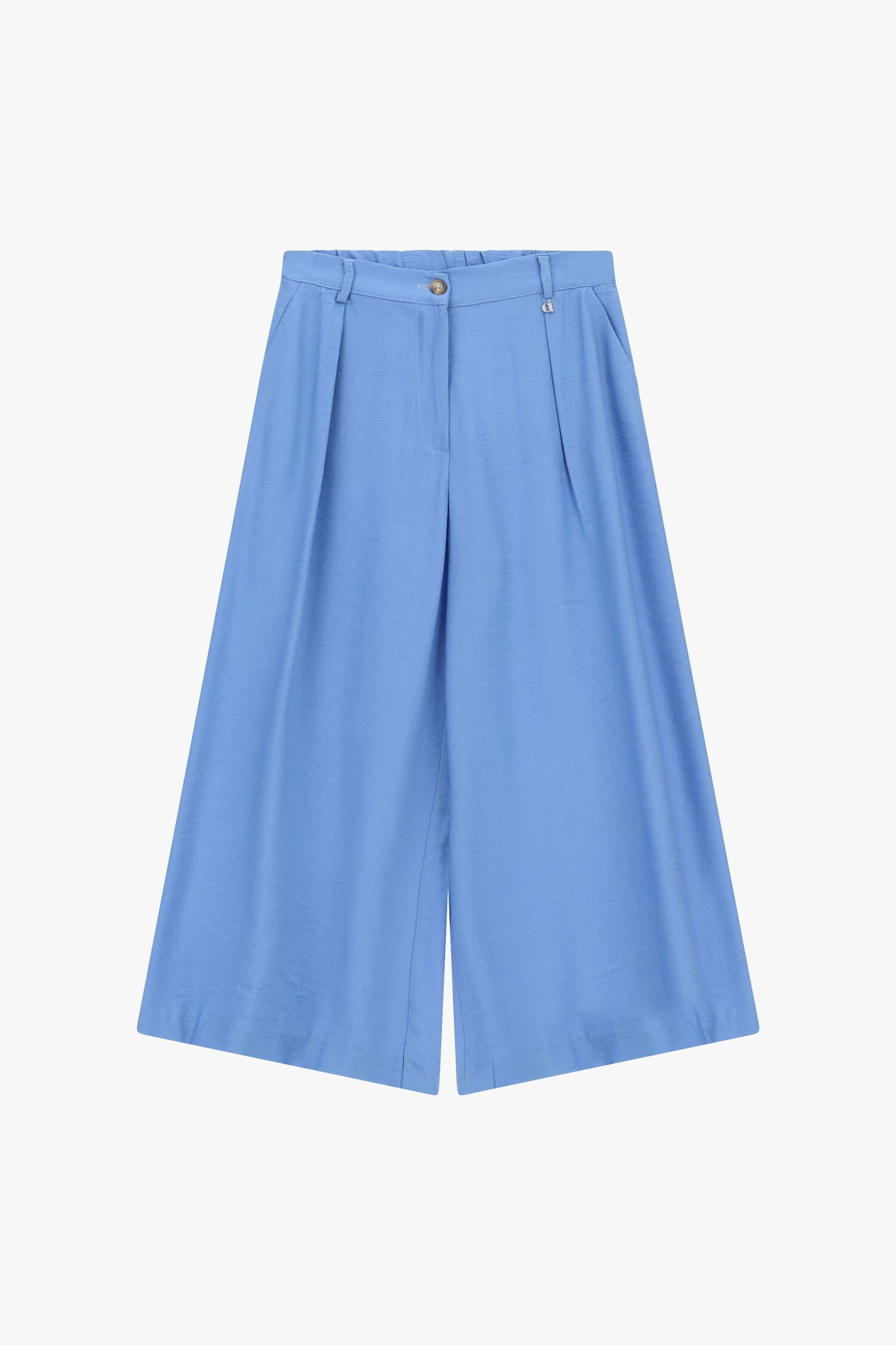 Cropped Palace Trousers With Darts And Pockets Dixie