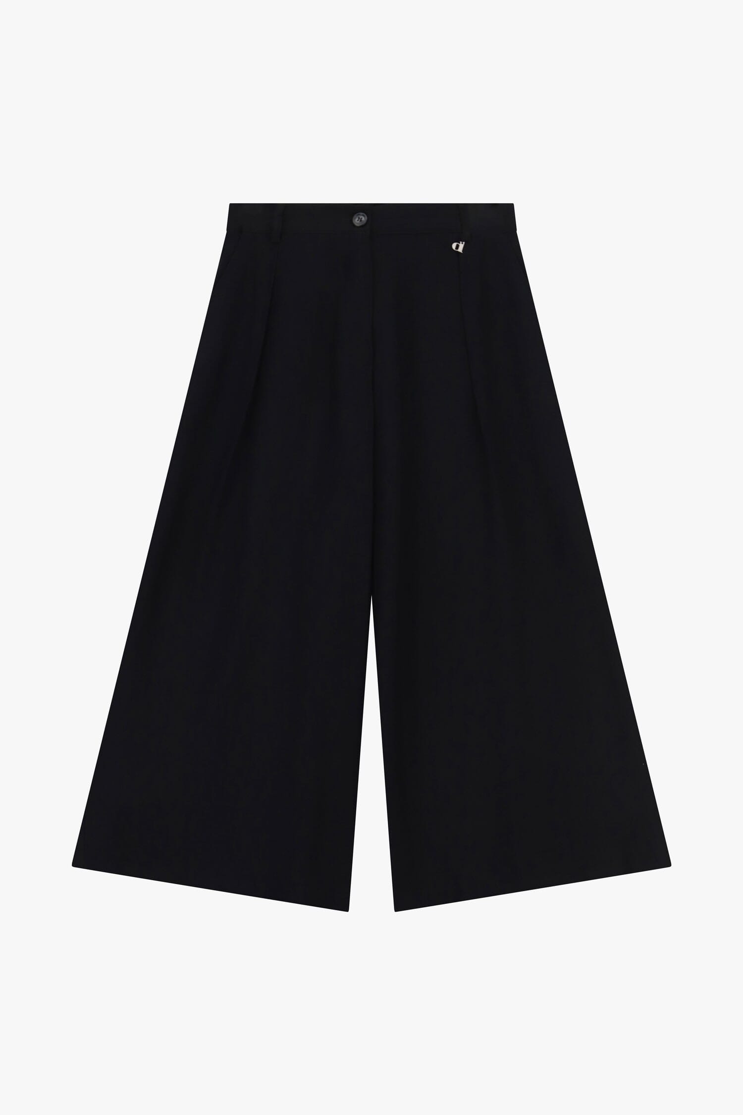 Cropped Palace Trousers With Darts And Pockets Dixie