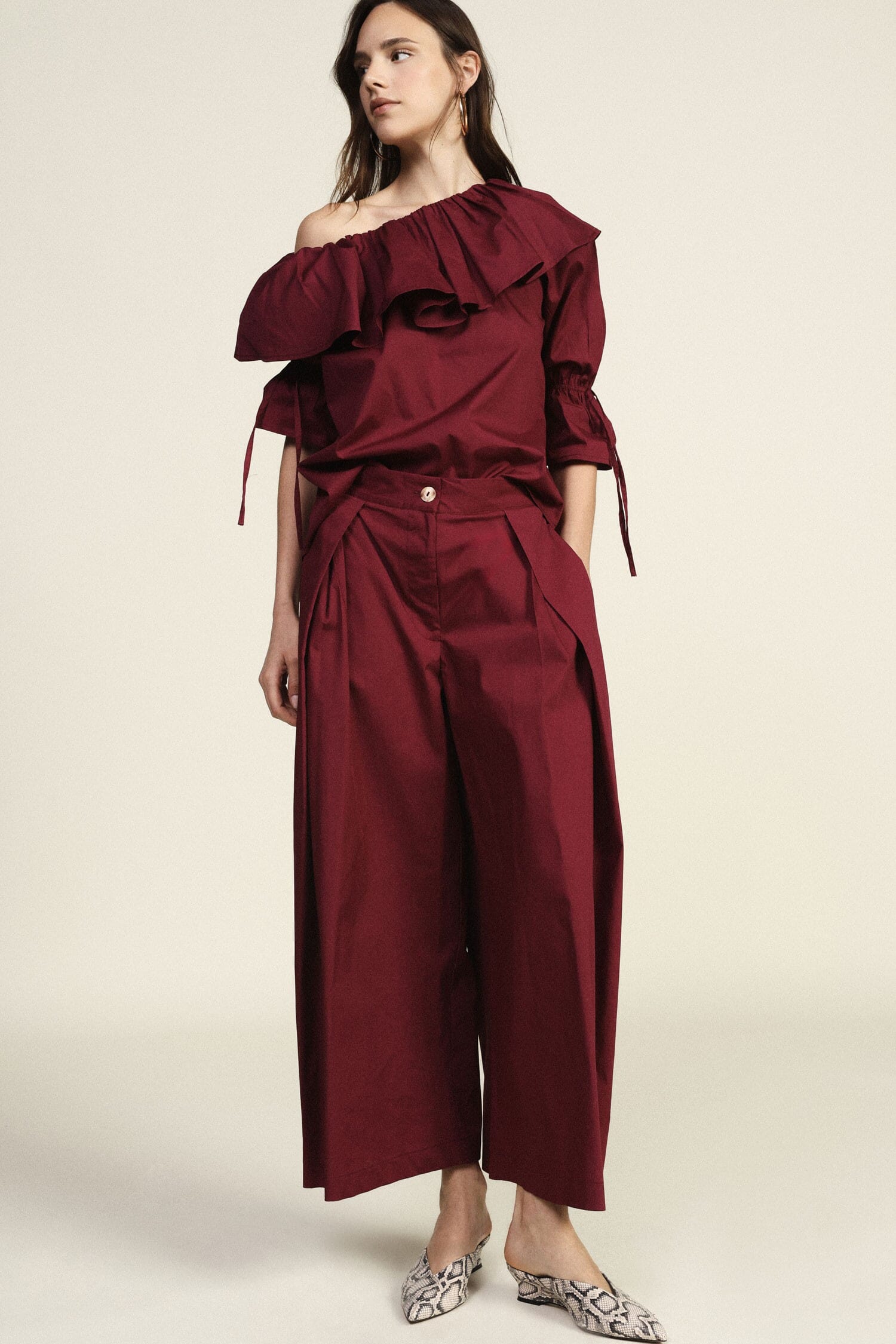 High Waisted Palace Trousers With Dixie Darts