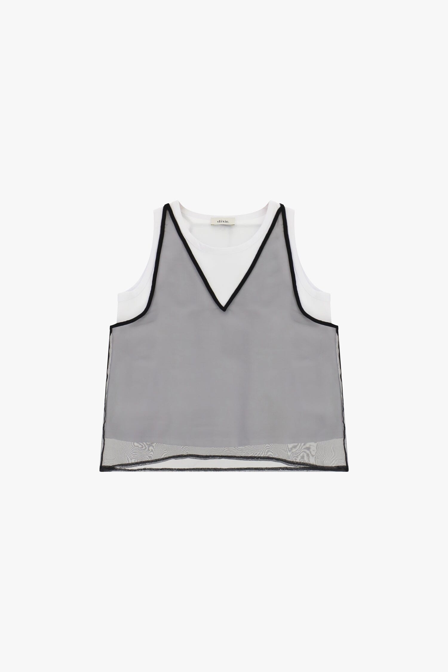 Top Senza Maniche Con Bordo A Contrasto Dixie