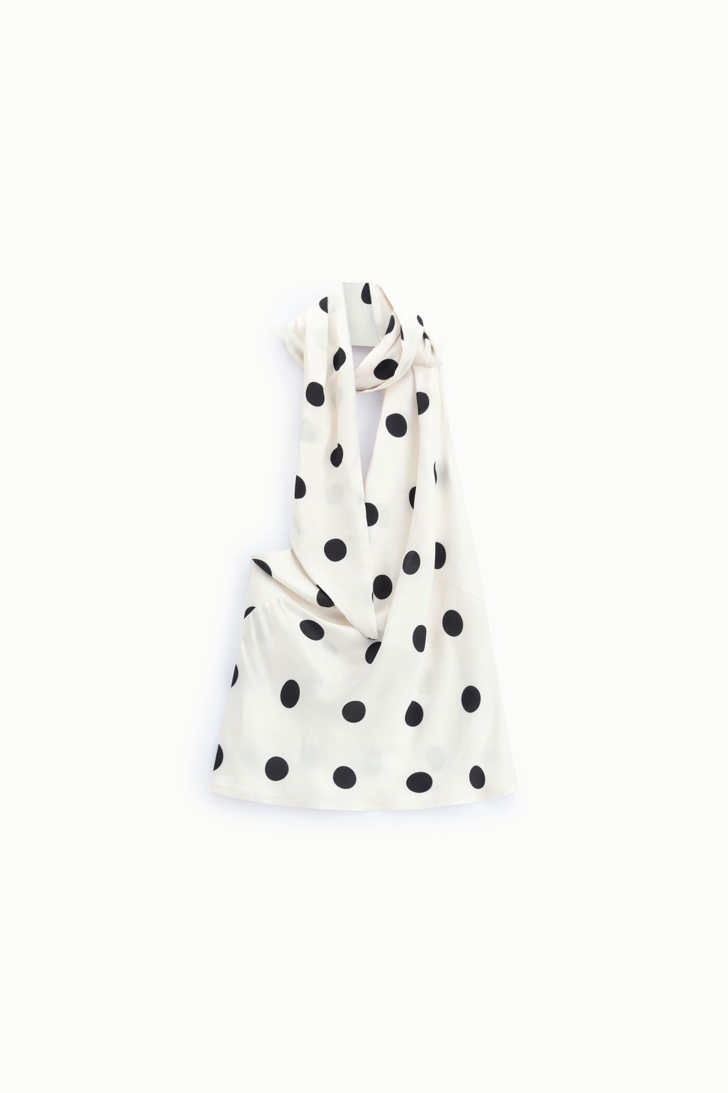 Top Asimmetrico A Pois Con Sciarpina Dixie