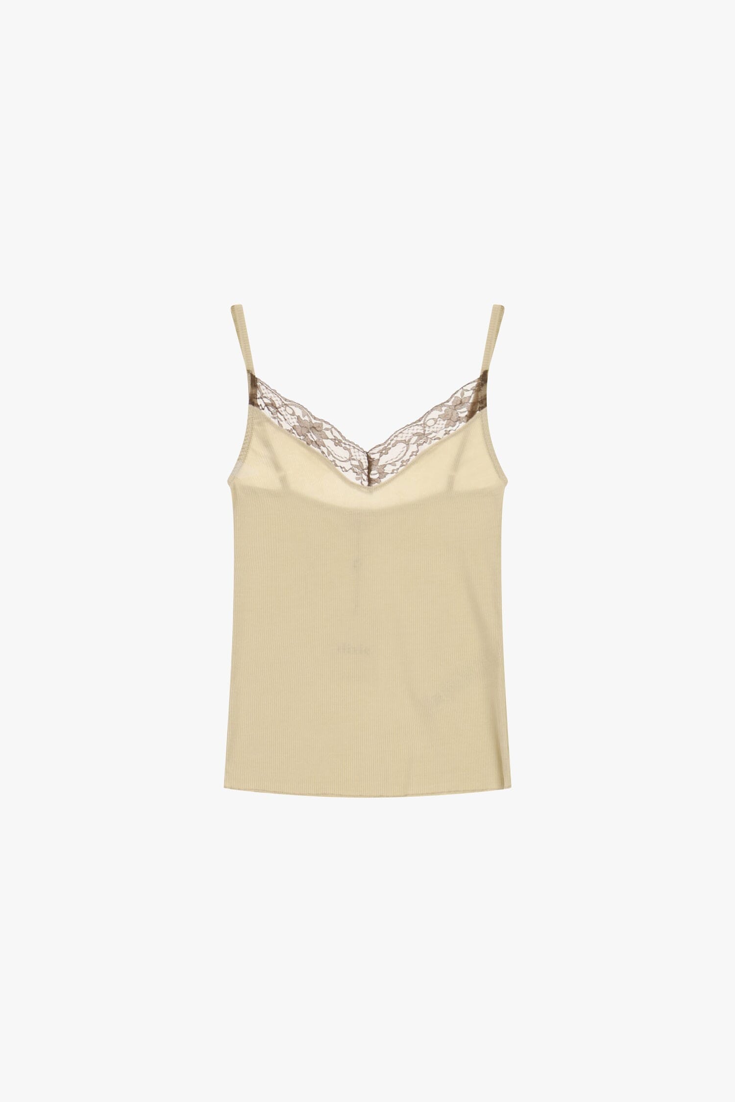 Top Spalline Sottili E Scollo A V Con Pizzo Dixie