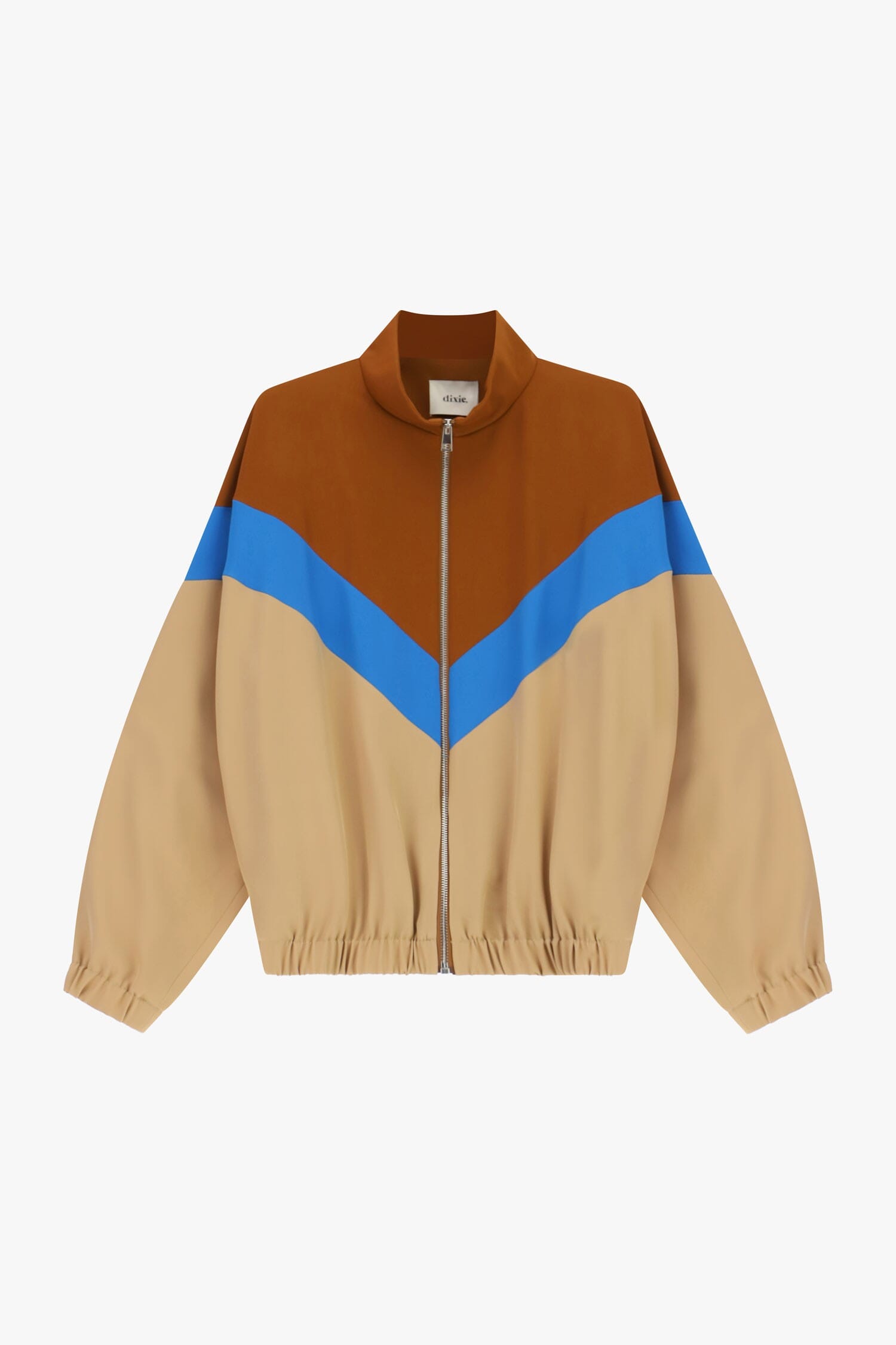Bomber Con Zip E Motivo A Blocchi Colore Dixie