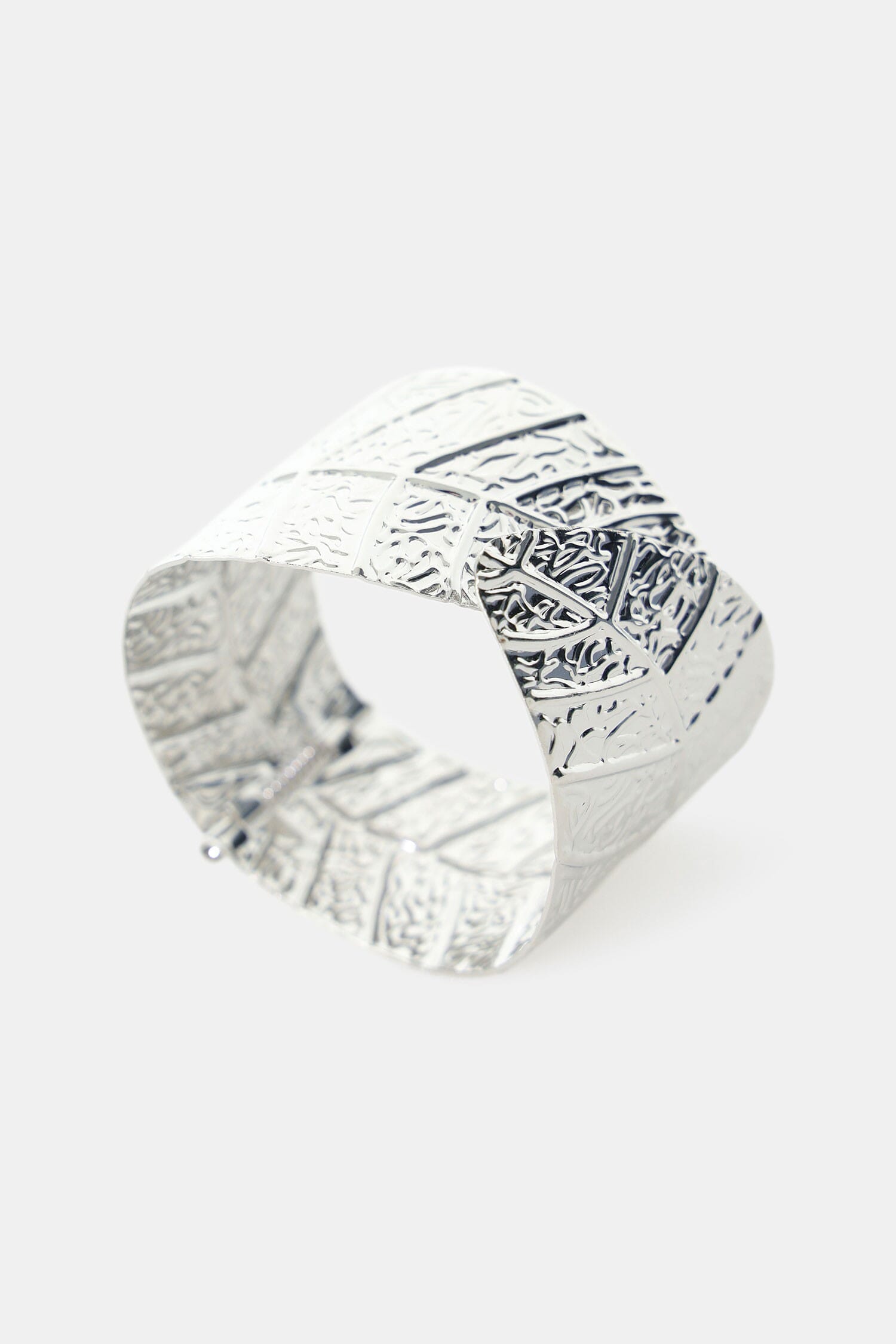 Bracciale Rigido Inciso Motivo Foglia Dixie