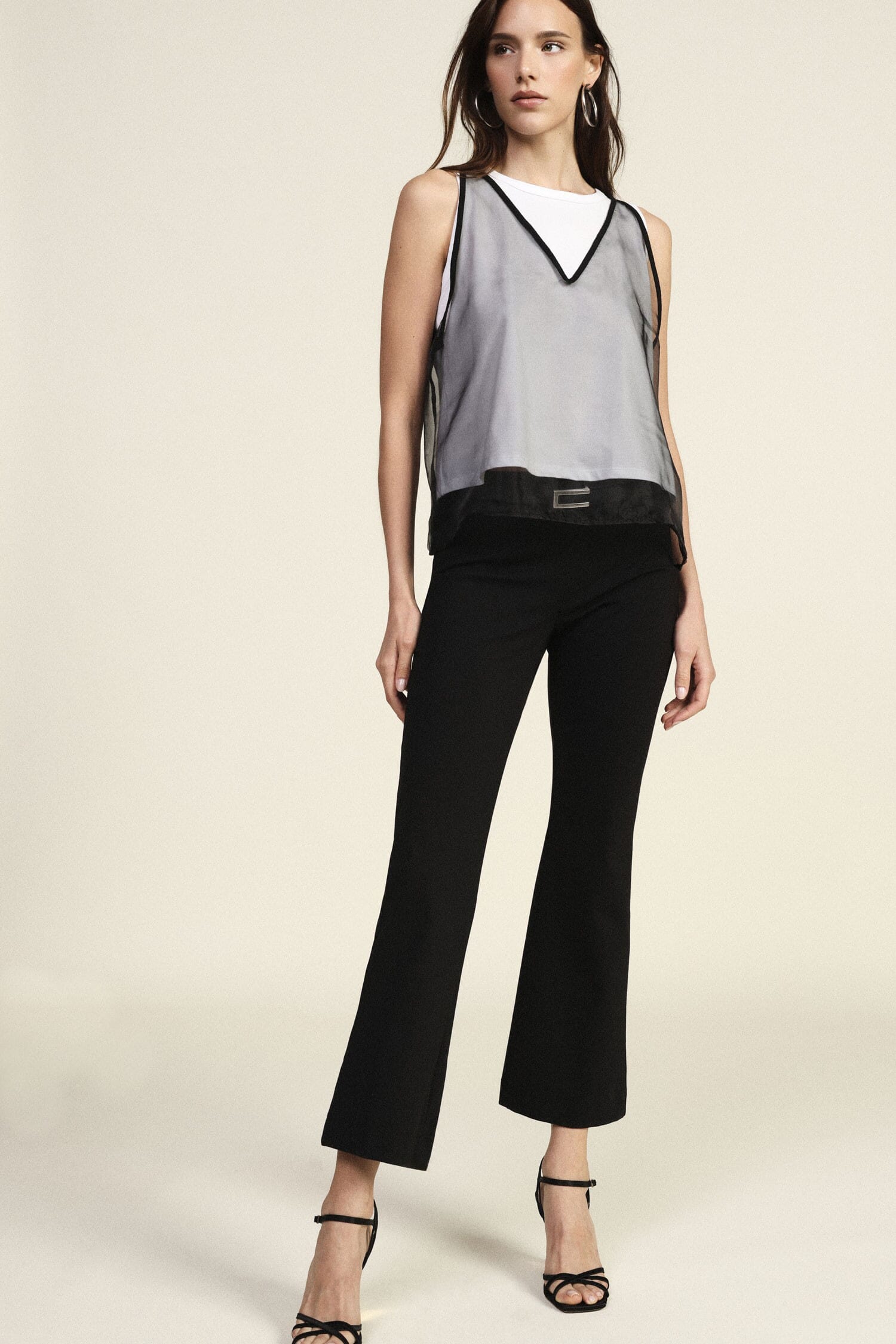 Pantalon flare Taille haute Coupe régulière Dixie