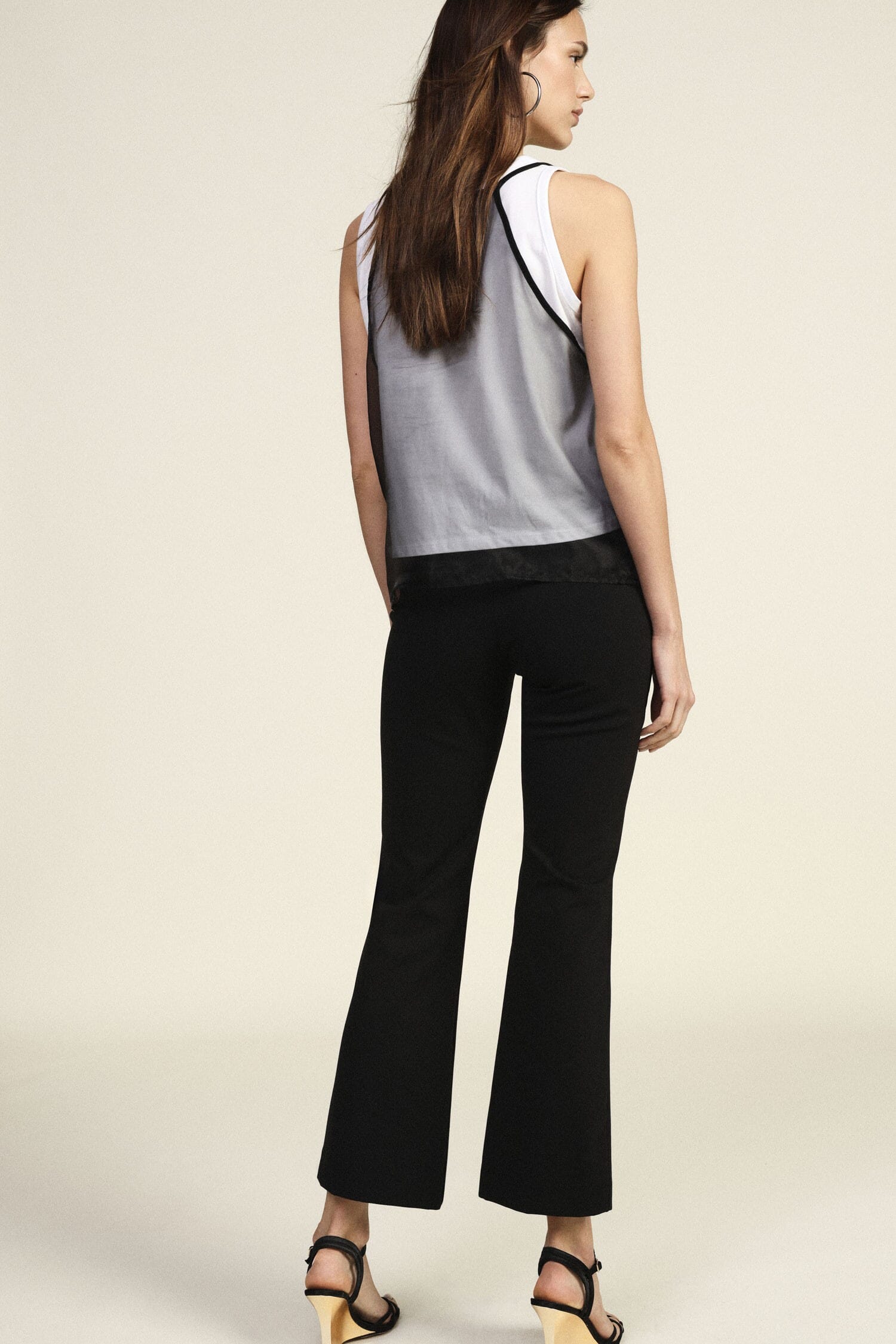 Pantalon flare Taille haute Coupe régulière Dixie