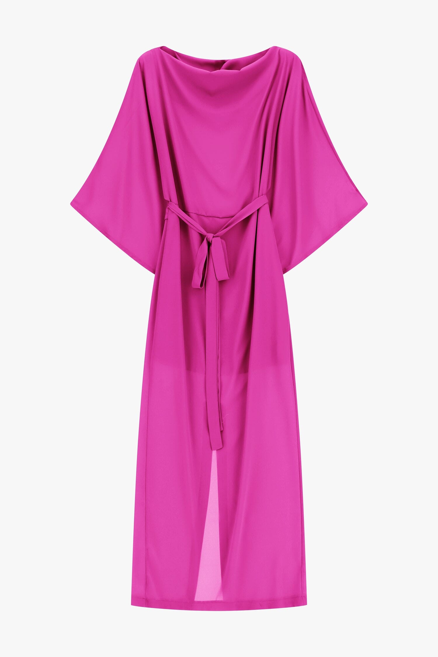 Robe midi à manches larges et ceinture Dixie