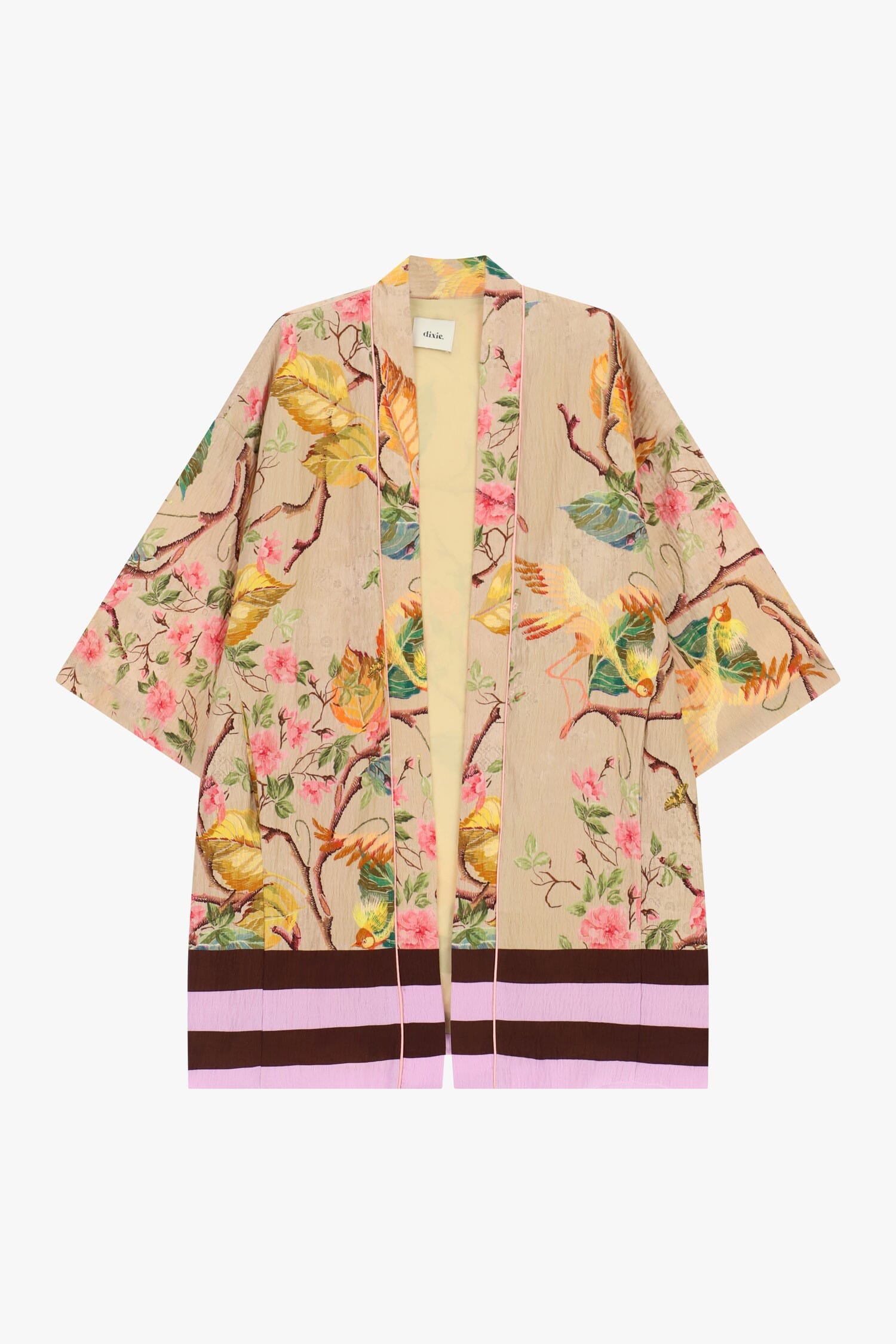 Cappotto Duster Fantasia Floreale Manica Ampia Dixie