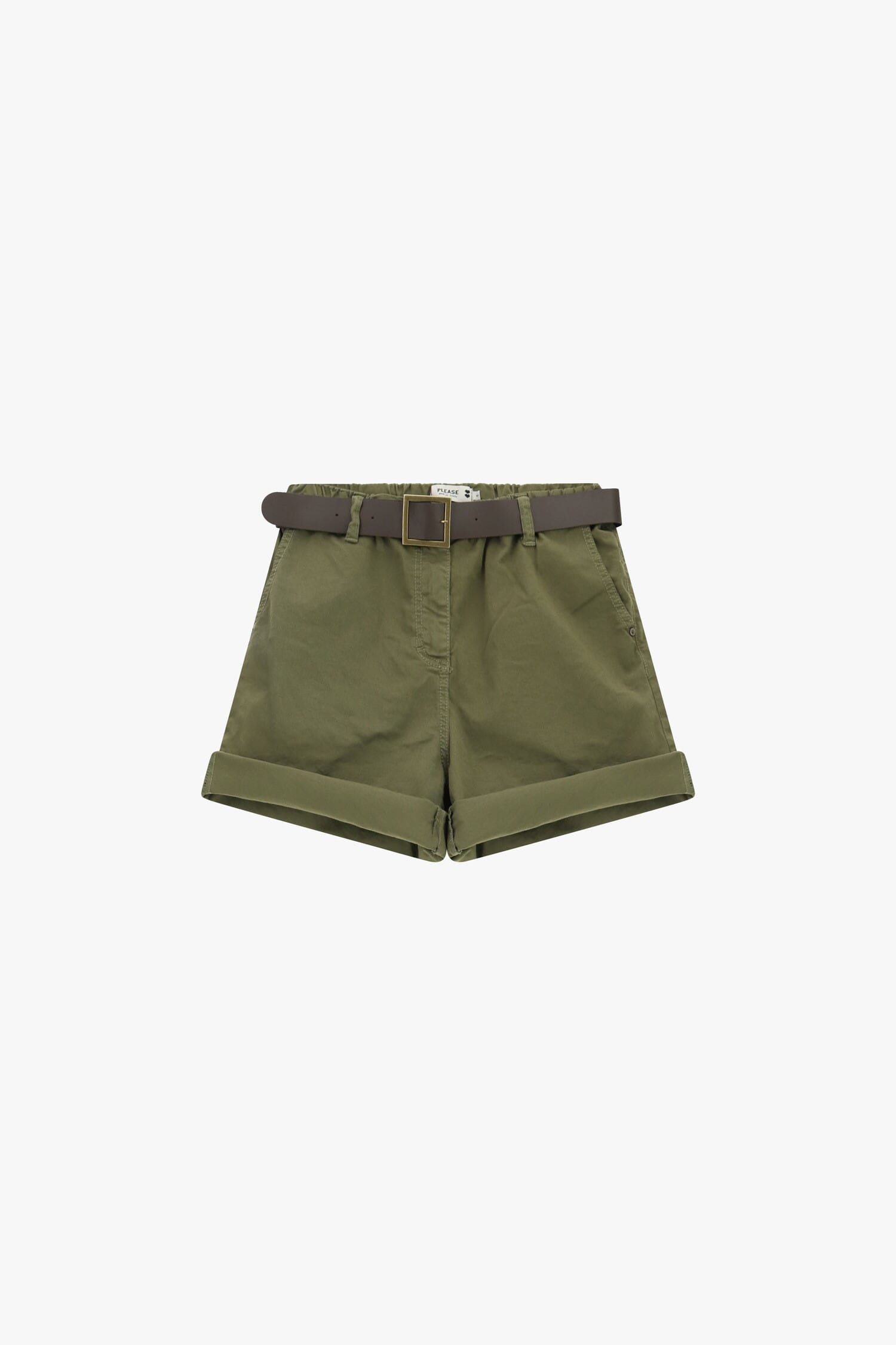 Shorts Regular-Fit Con Cintura E Risvolto Please