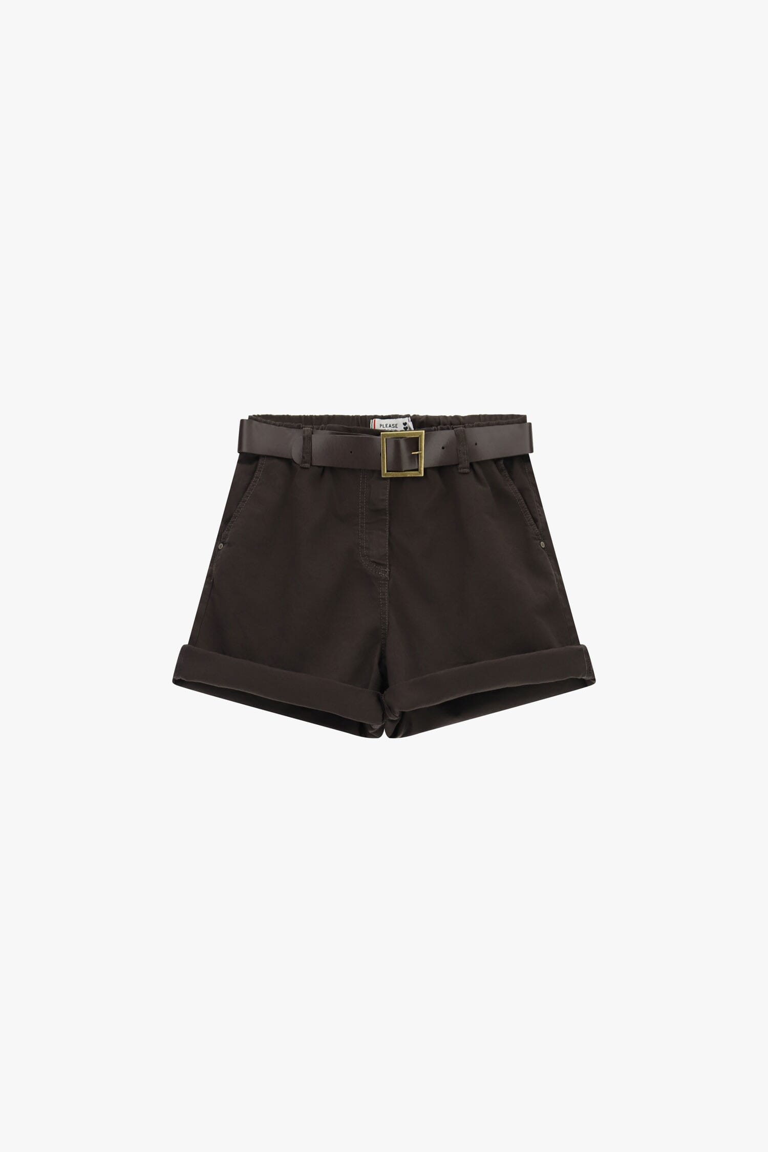 Shorts Regular-Fit Con Cintura E Risvolto Please