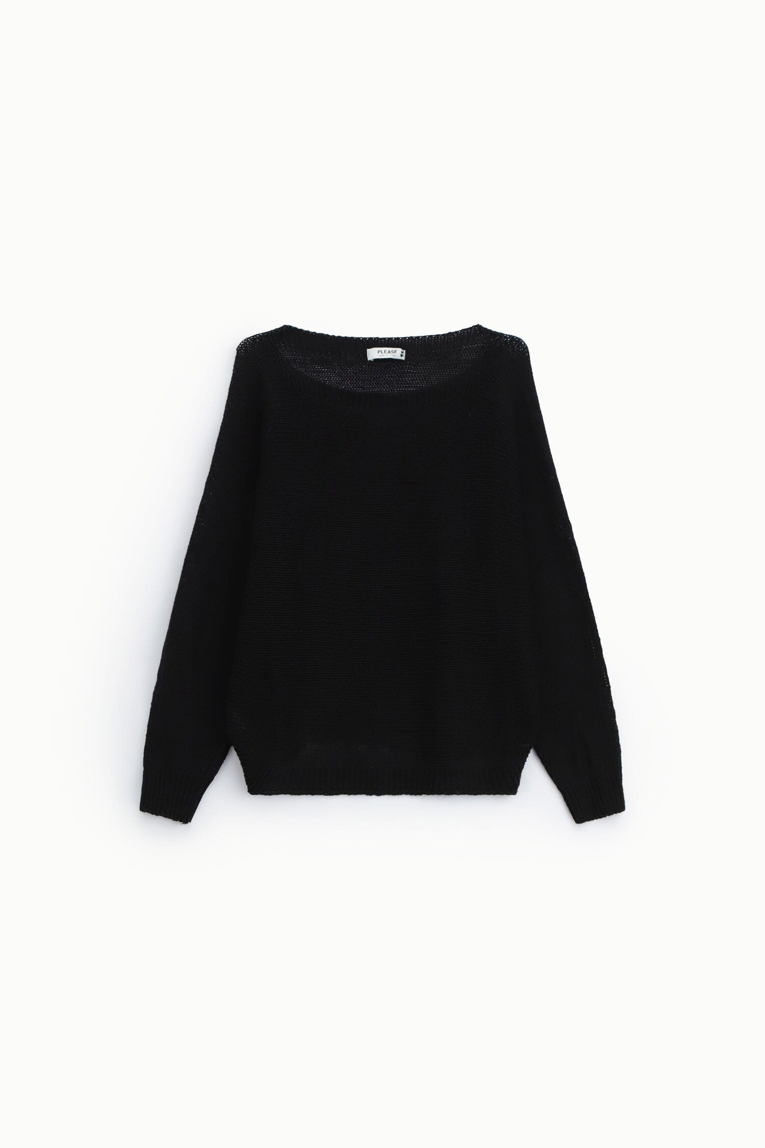 Maglione Girocollo Traforato Vestibilit\Xc3\Xa0 Morbida Please