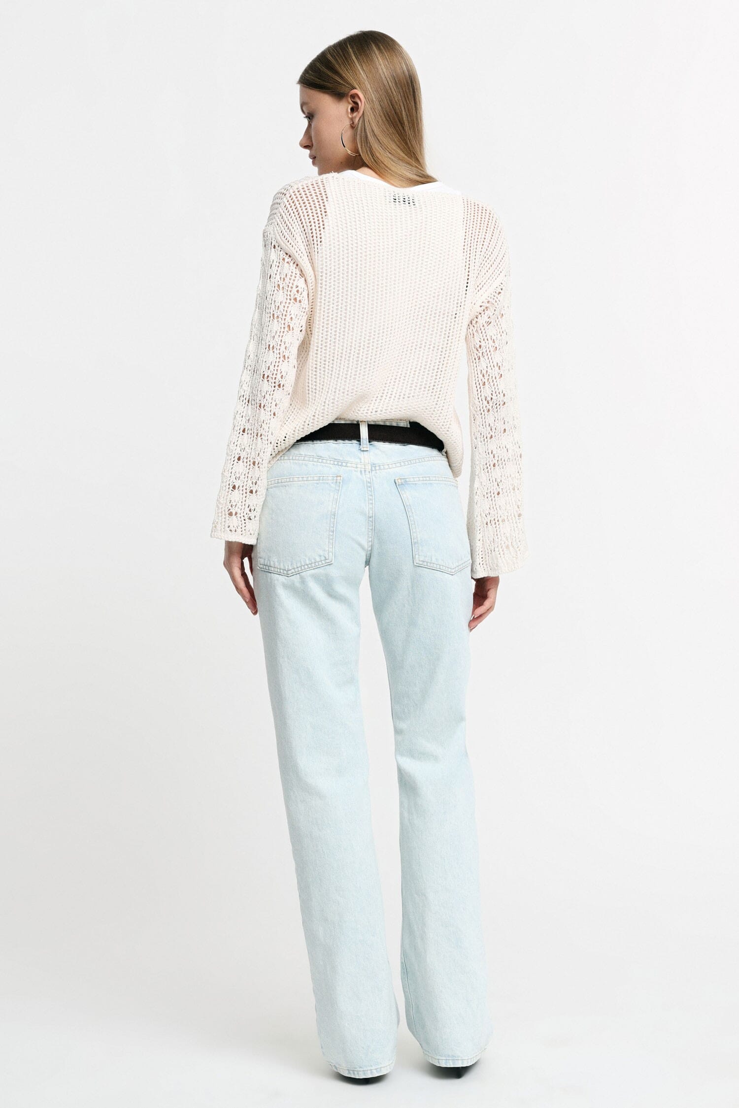 Jeans Cinque Tasche A Gamba Dritta Vita Alta Please