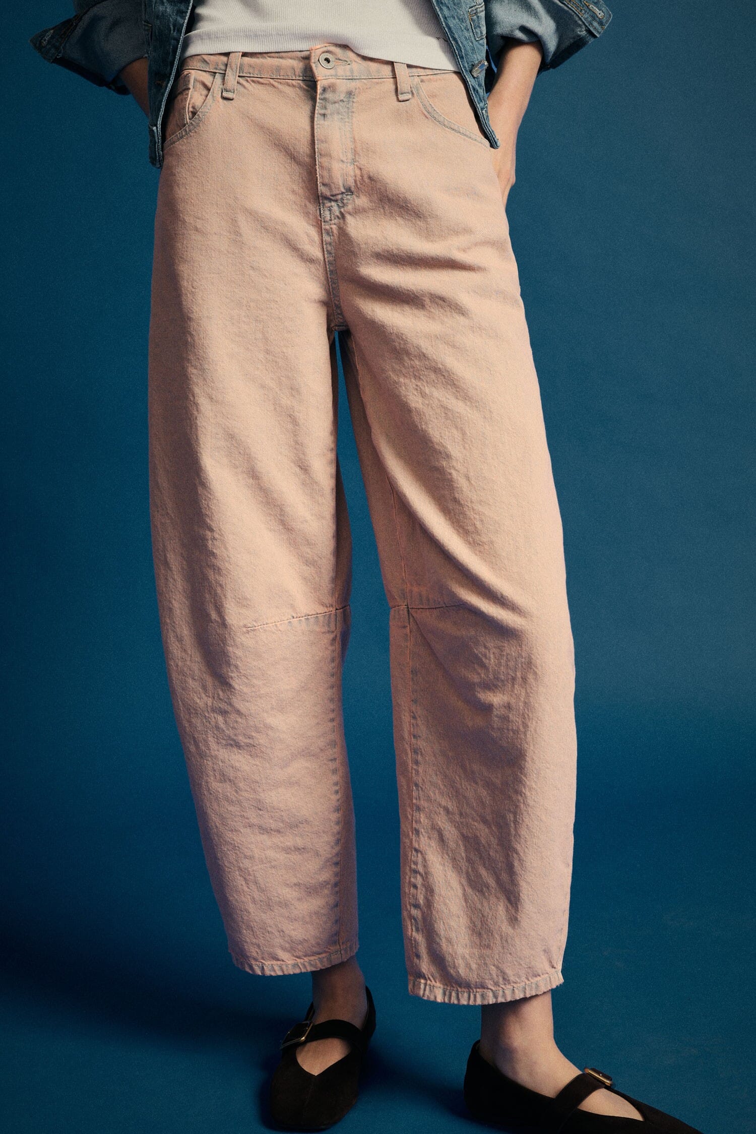 Pantaloni Palazzo Vita Alta Con Gamba Ampia Please