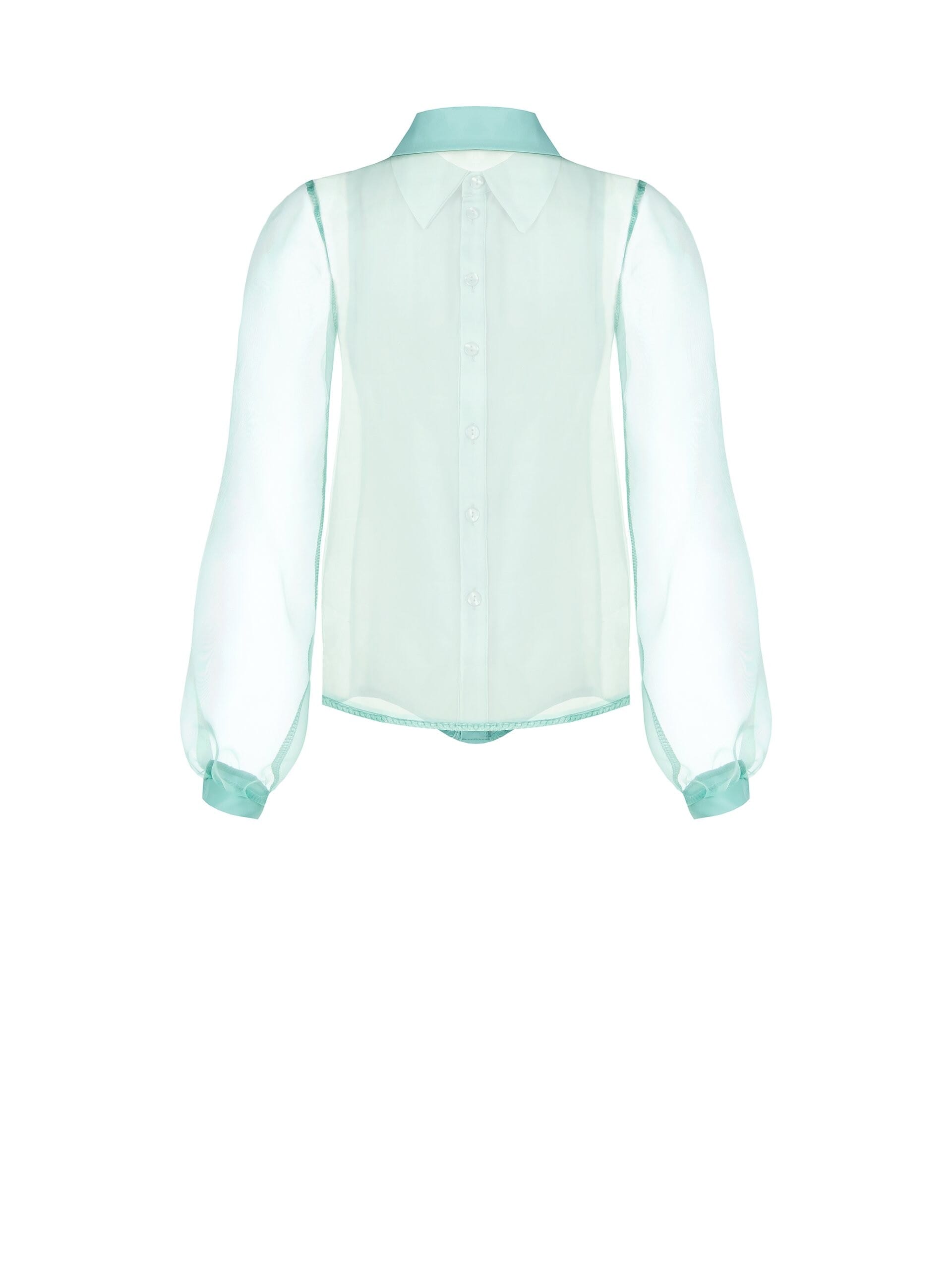 Chemise à manches larges en organza Rinascimento